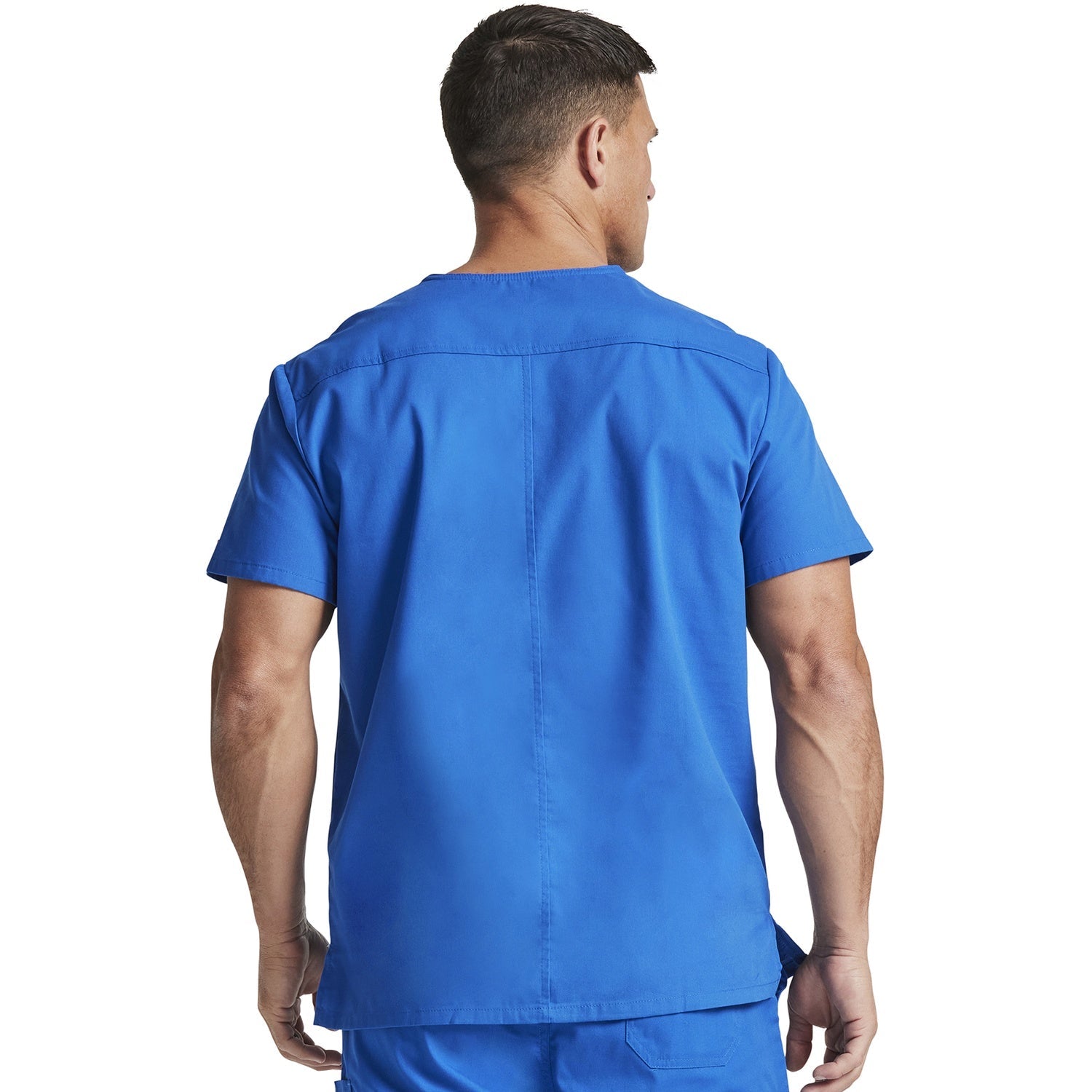 Men's EDS Signature V-Neck Scrub Top - Image 2