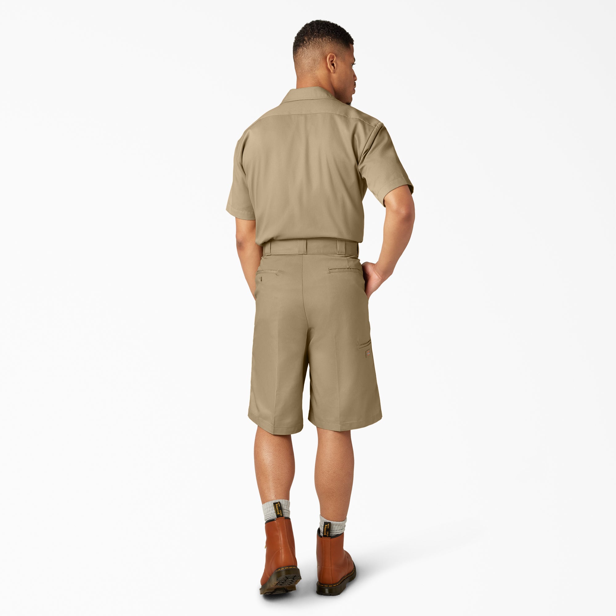 Loose Fit Flat Front Work Shorts. 13 - Image 6