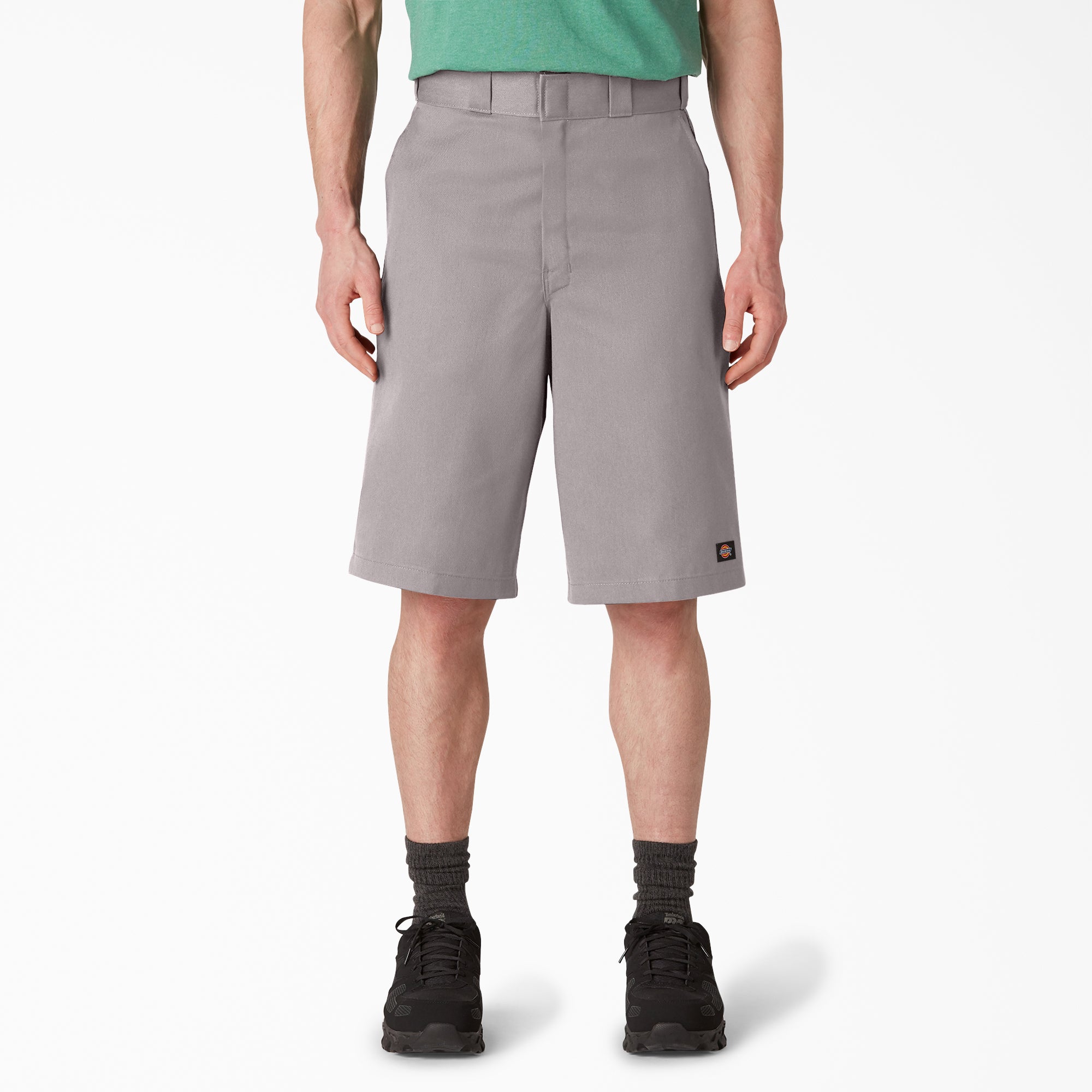 Loose Fit Flat Front Work Shorts. 13
