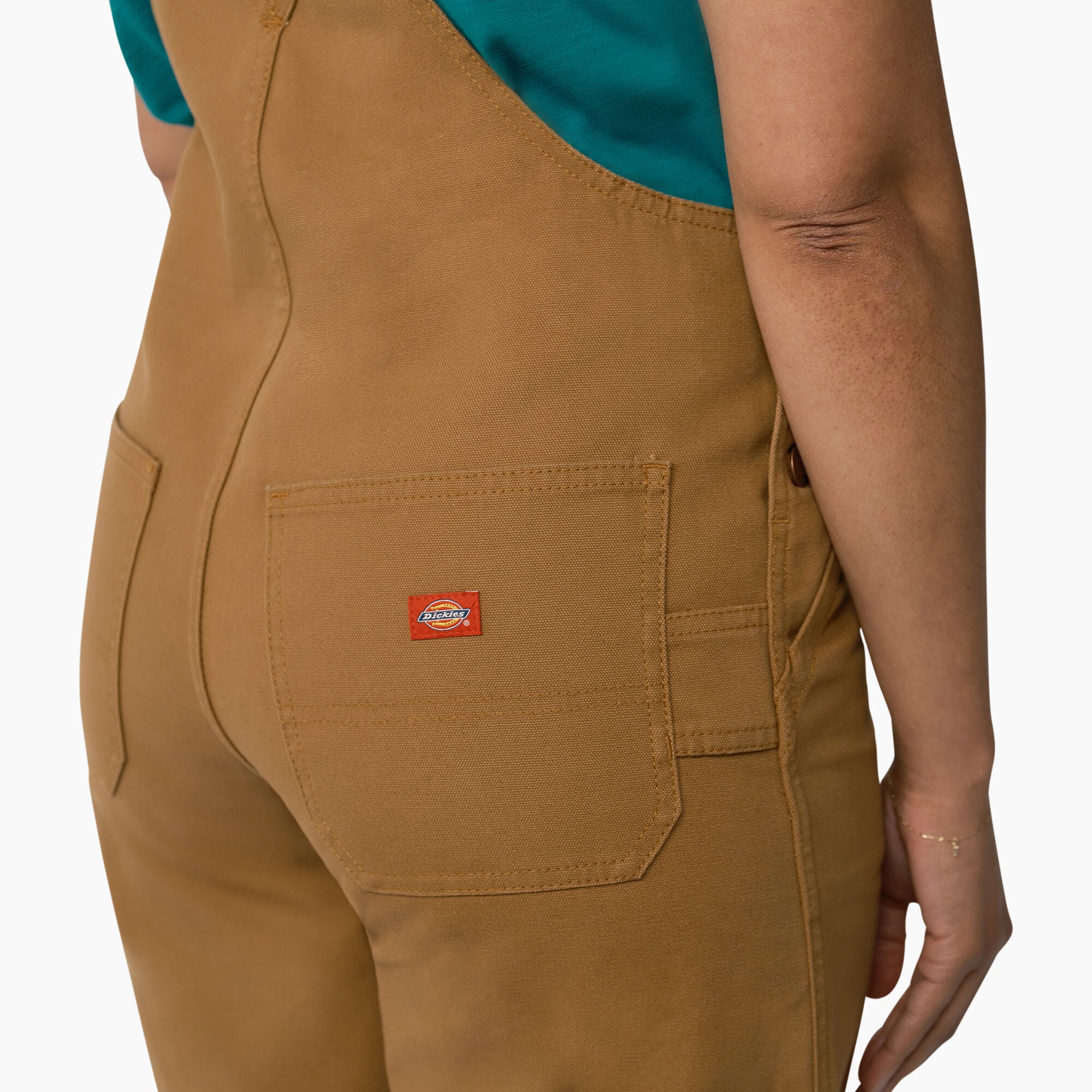 Women's Relaxed Fit Bib Shortalls. 7 - Image 5