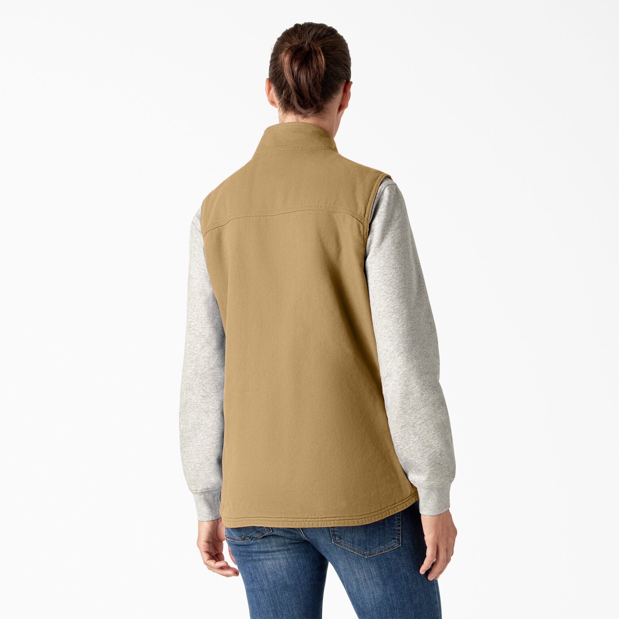 Women's Fleece Lined Duck Canvas Vest - Image 2