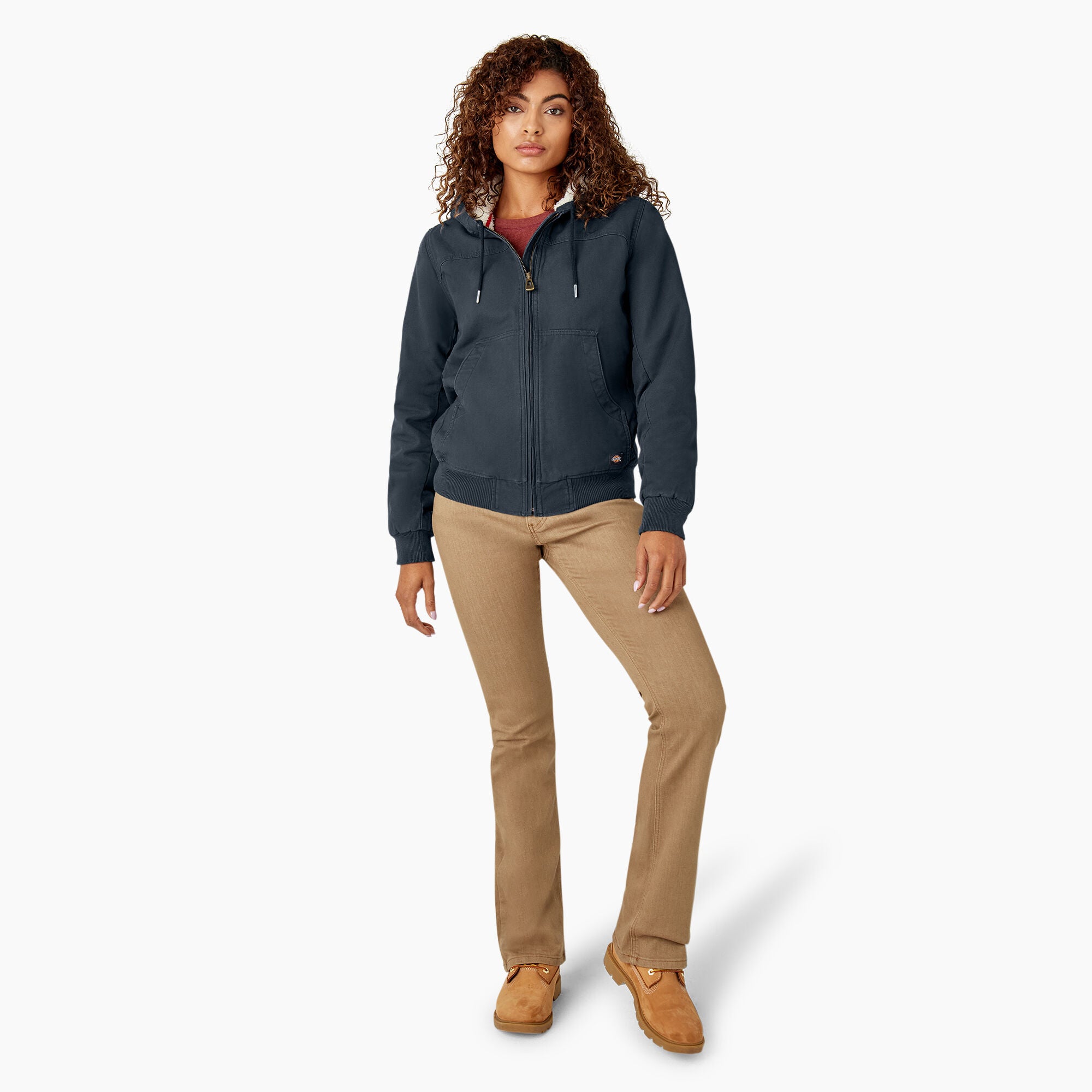 Women's Fleece Lined Duck Canvas Jacket - Image 5