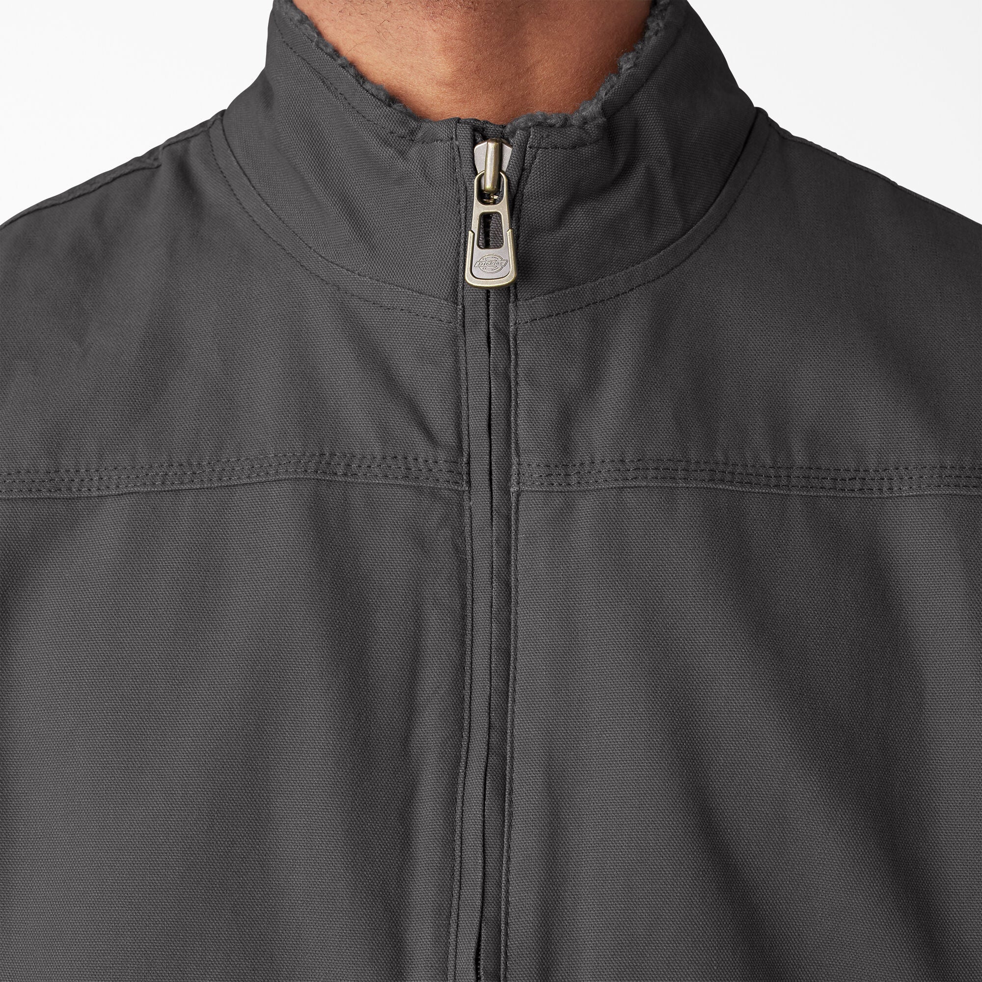 Duck Canvas High Pile Fleece Lined Vest - Image 7