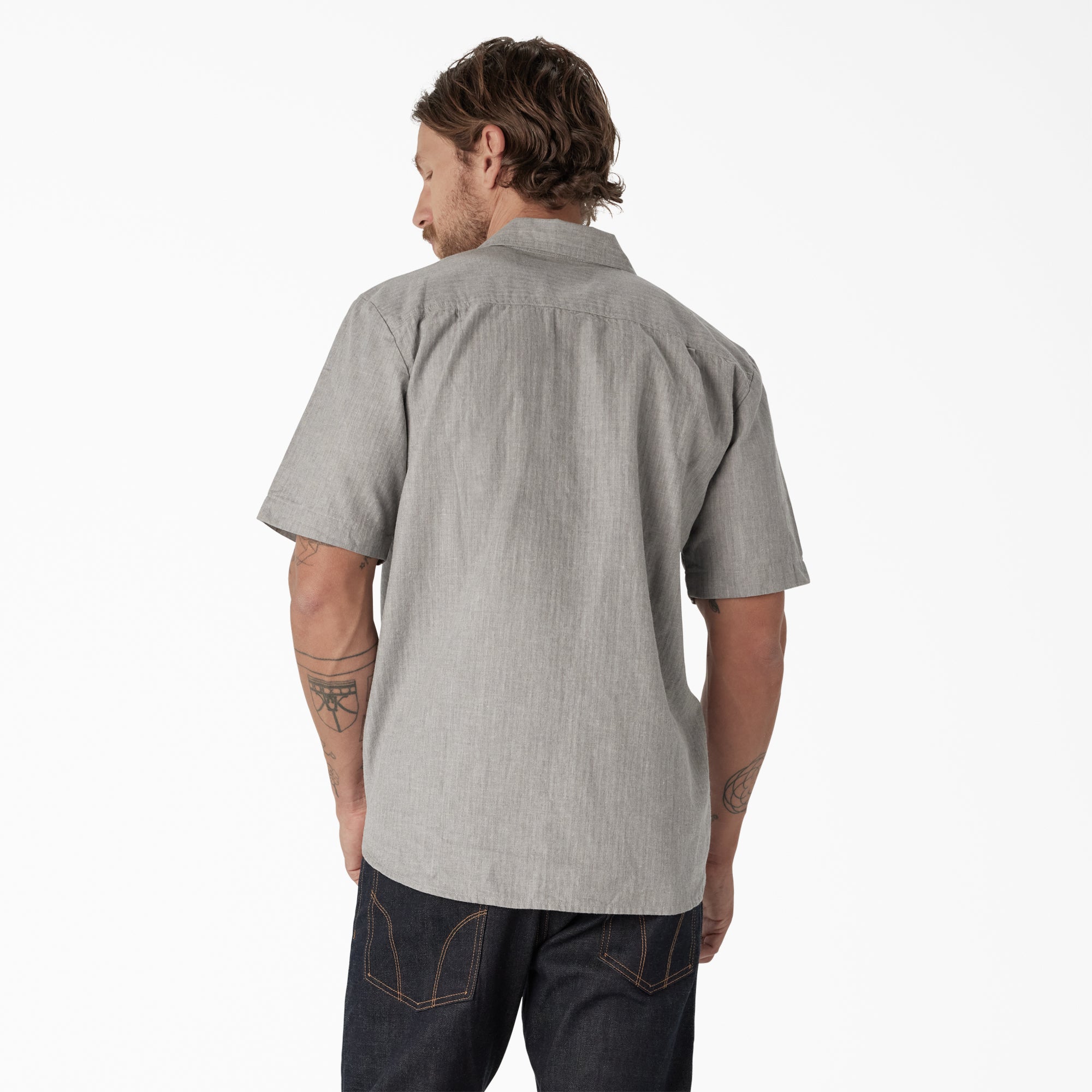 Dickies 1922 Short Sleeve Textured Weave Shirt - Image 2