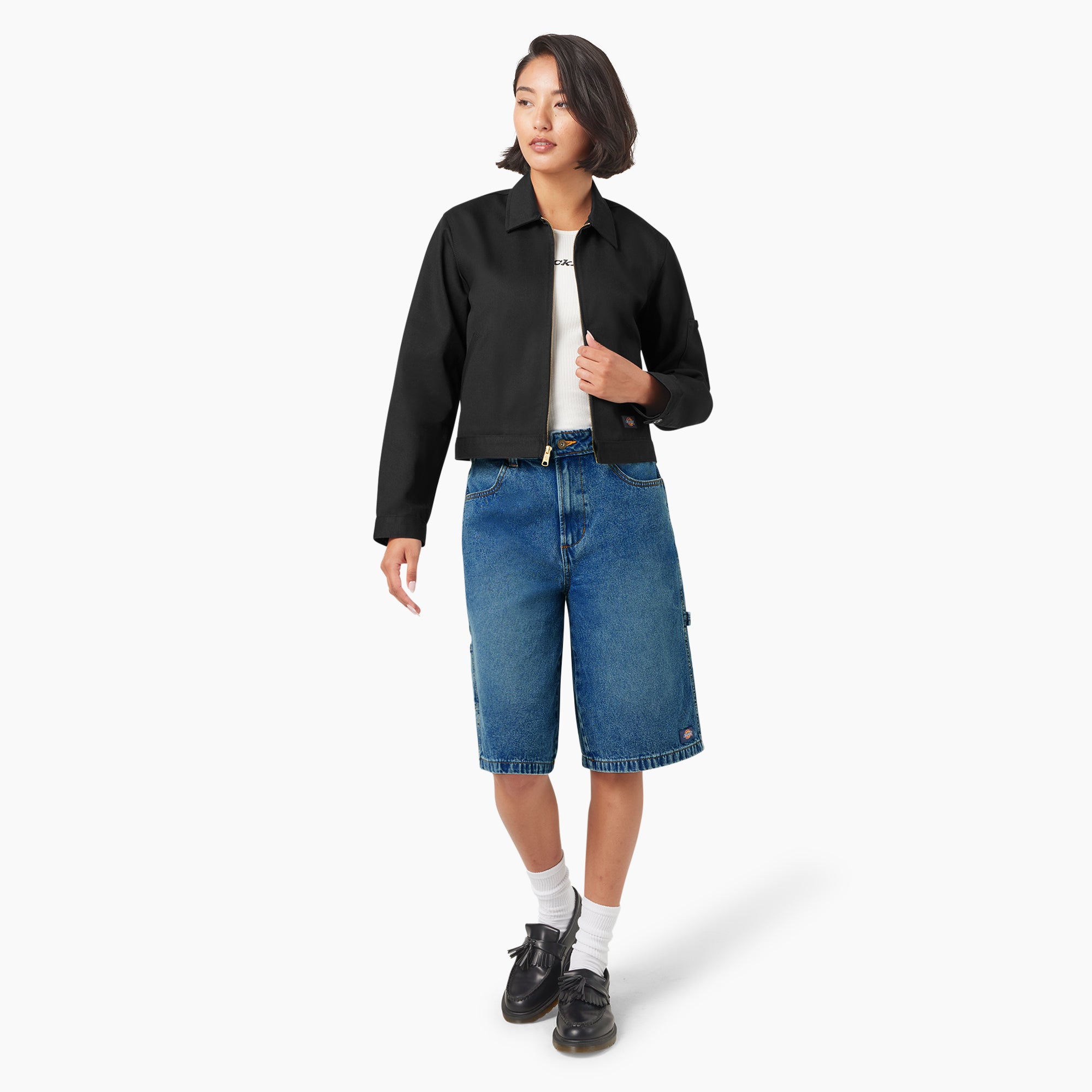 Women's Unlined Cropped Eisenhower Jacket - Image 4