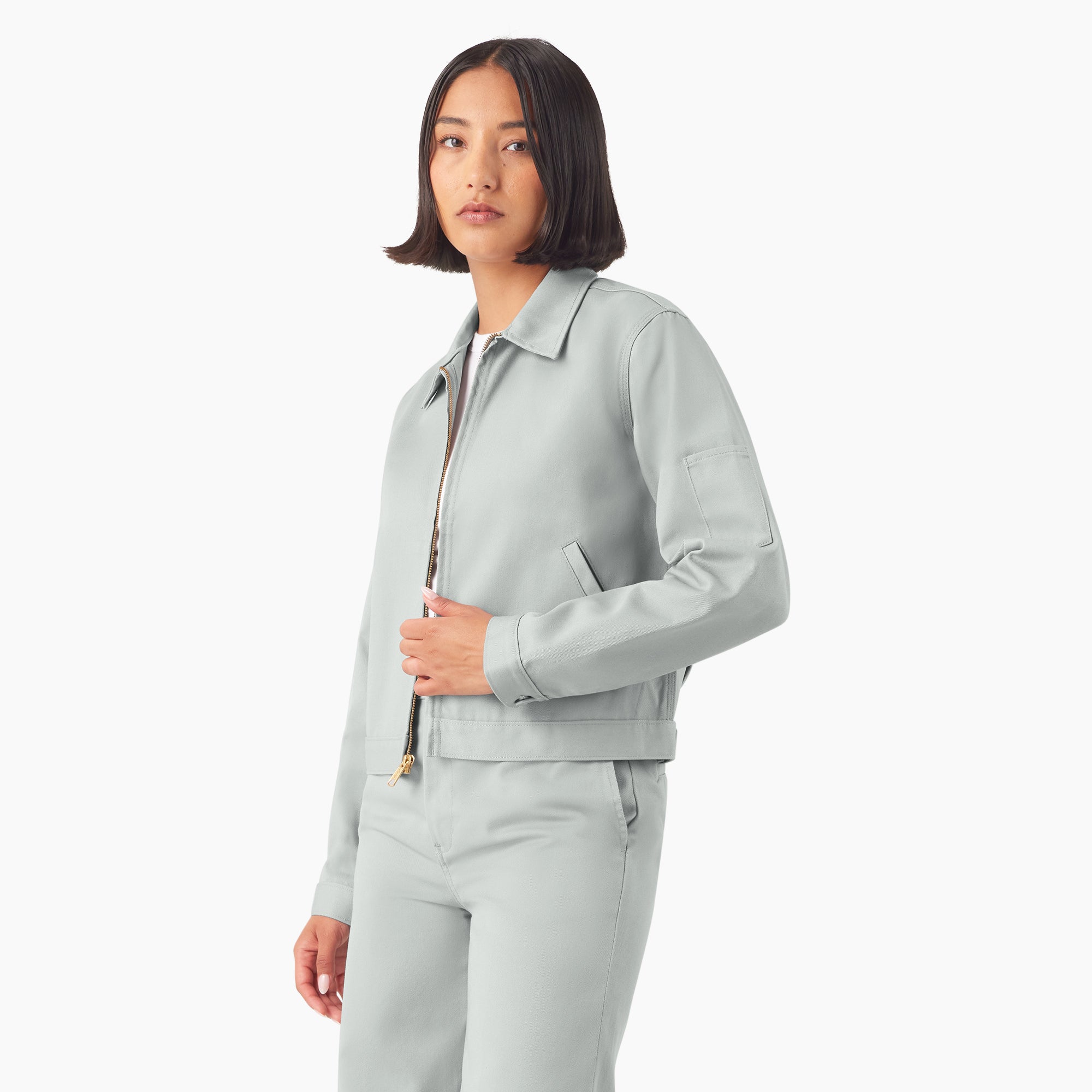 Women's Unlined Cropped Eisenhower Jacket - Image 3