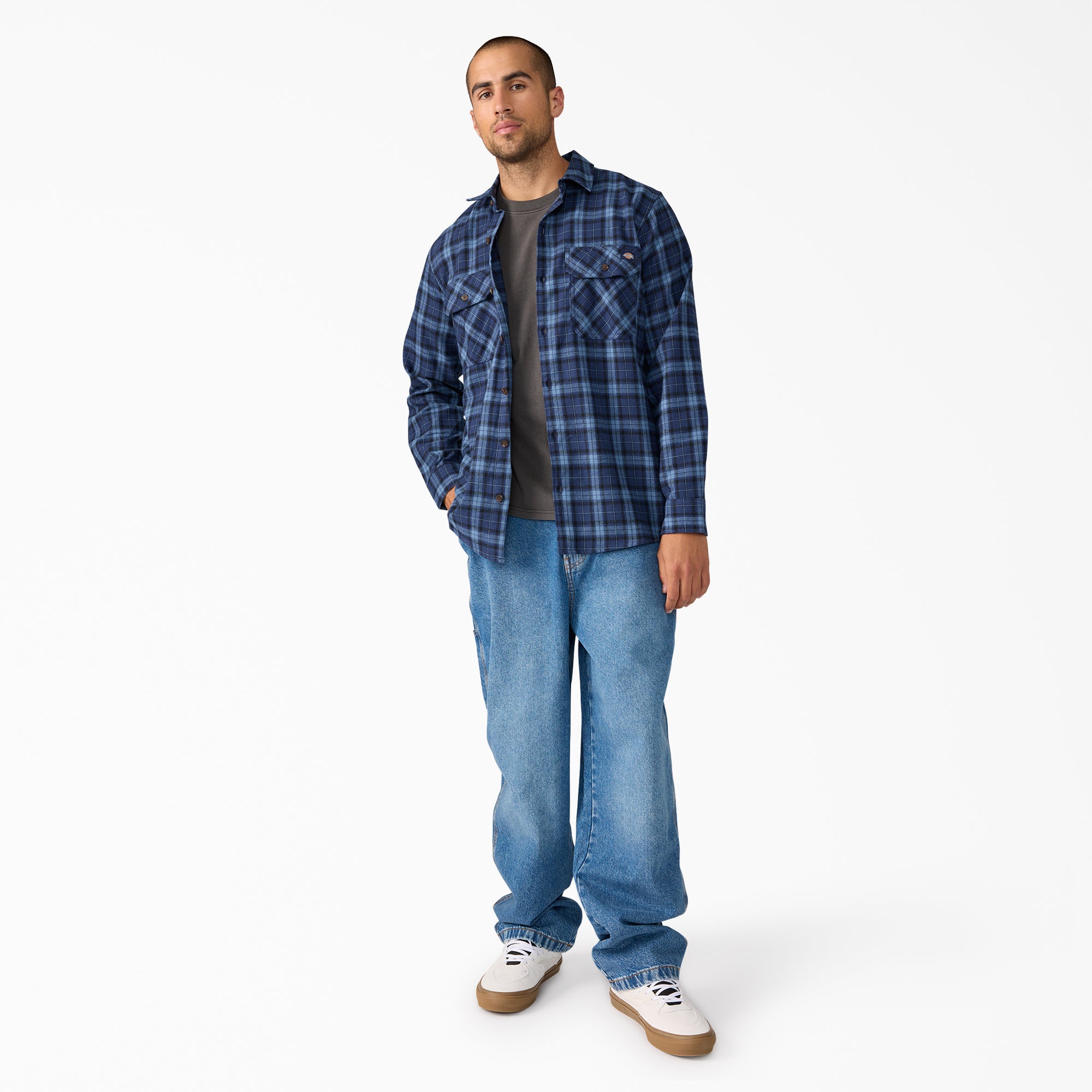 Long Sleeve Flannel Work Shirt - Image 4