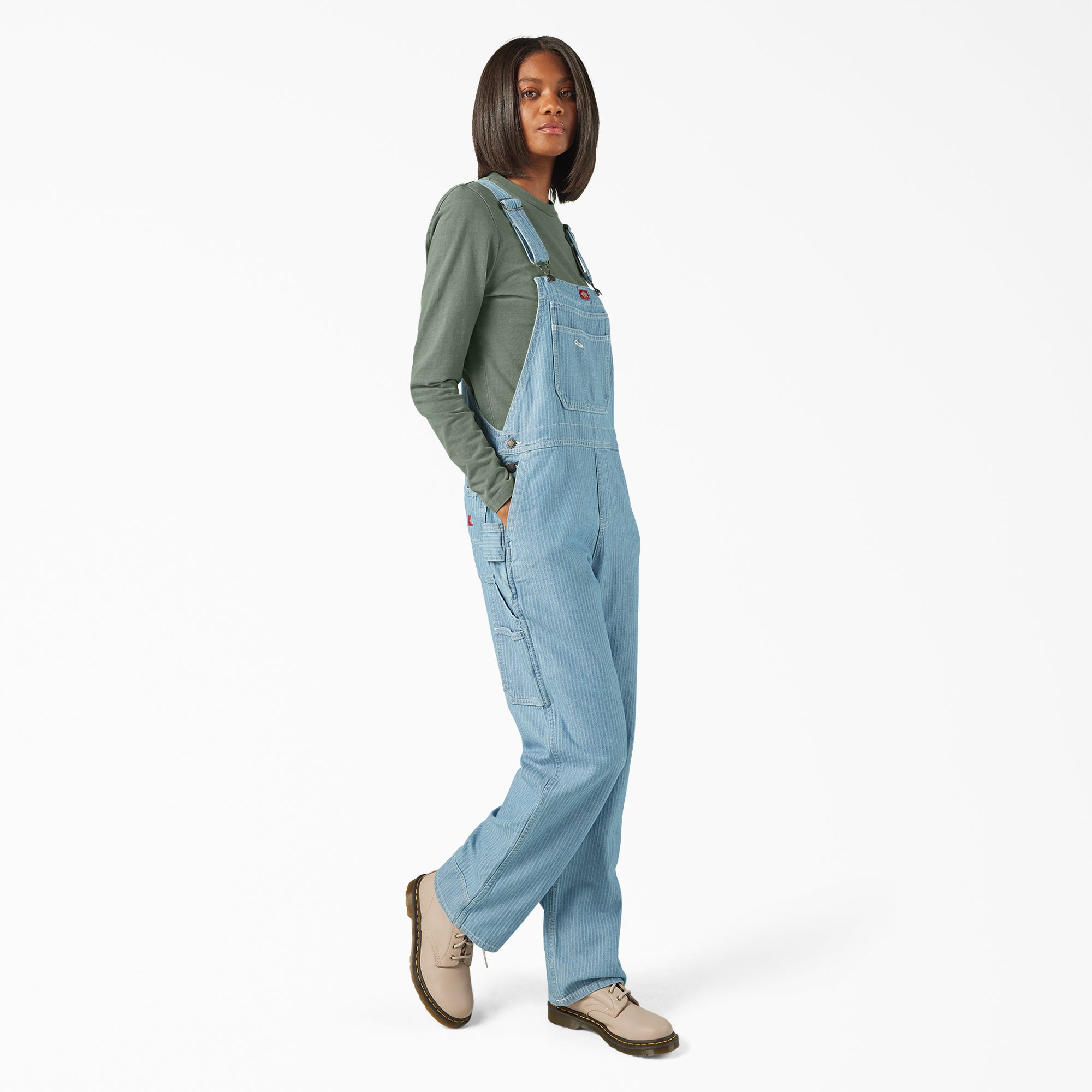 Women's Relaxed Fit Bib Overalls - Image 4