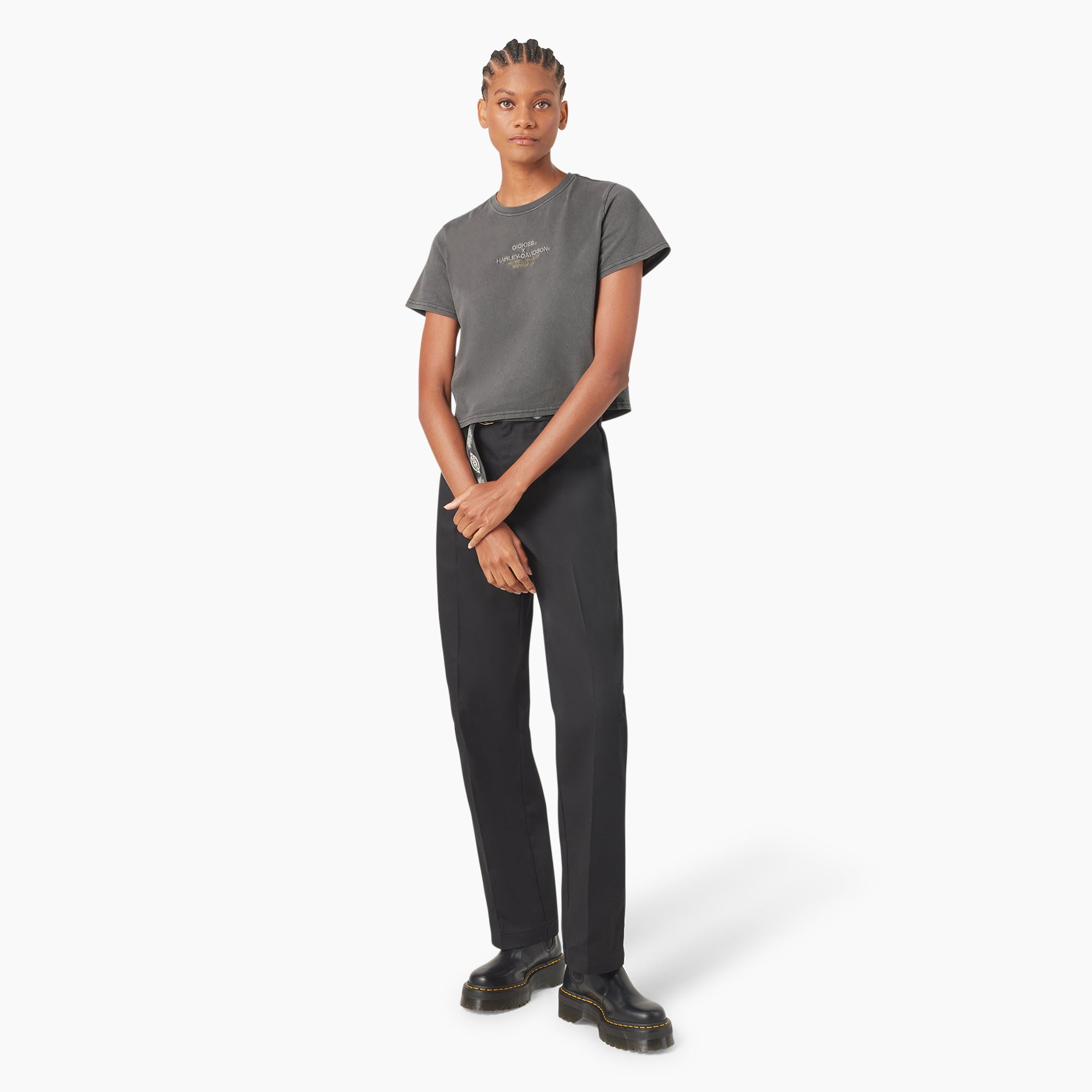 Dickies x Harley-Davidson Women's Vintage Softail Cropped T-Shirt - Image 4