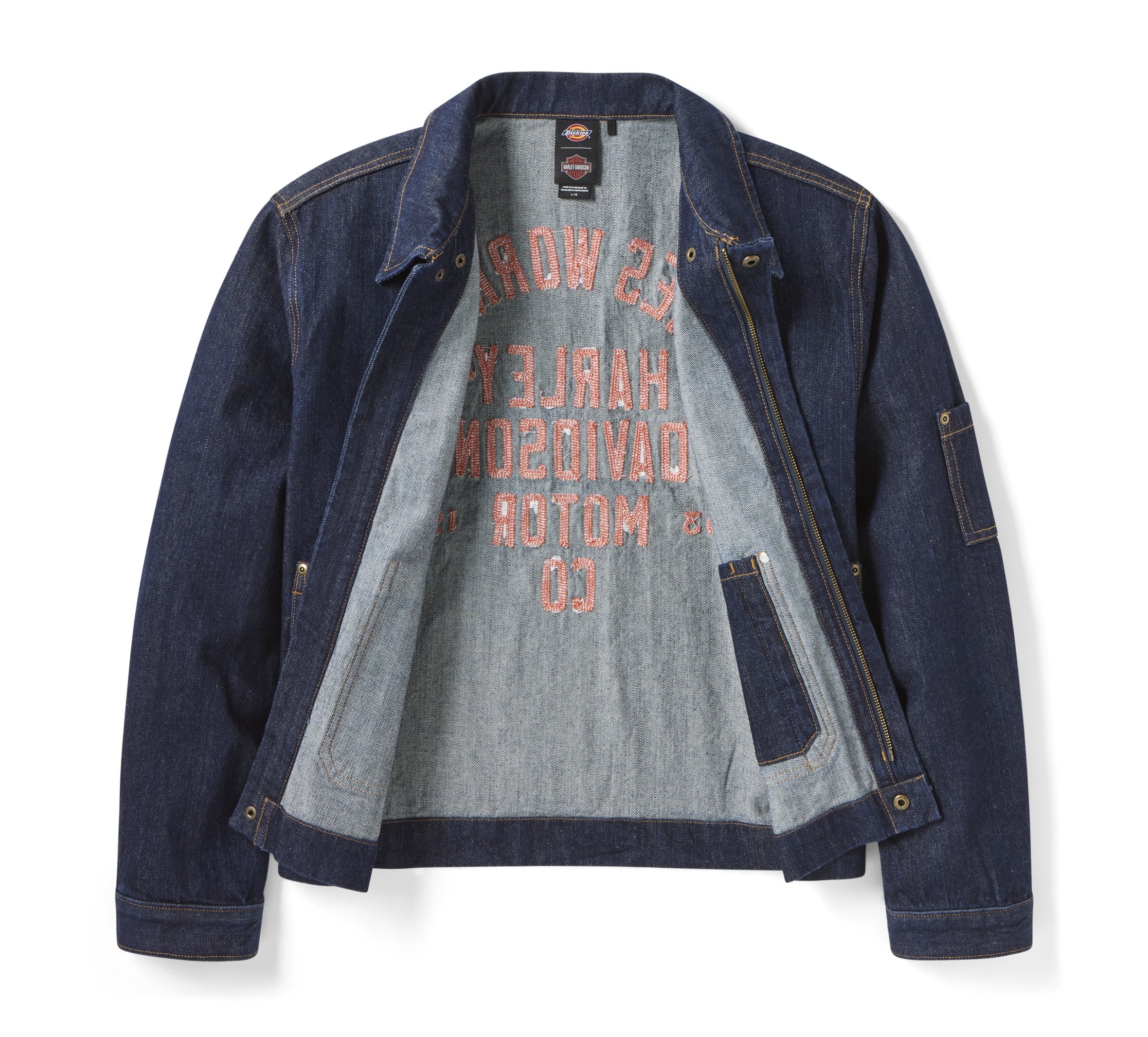 Dickies x Harley-Davidson? Boxy Fit Embroidered Denim Jacket - Image 9
