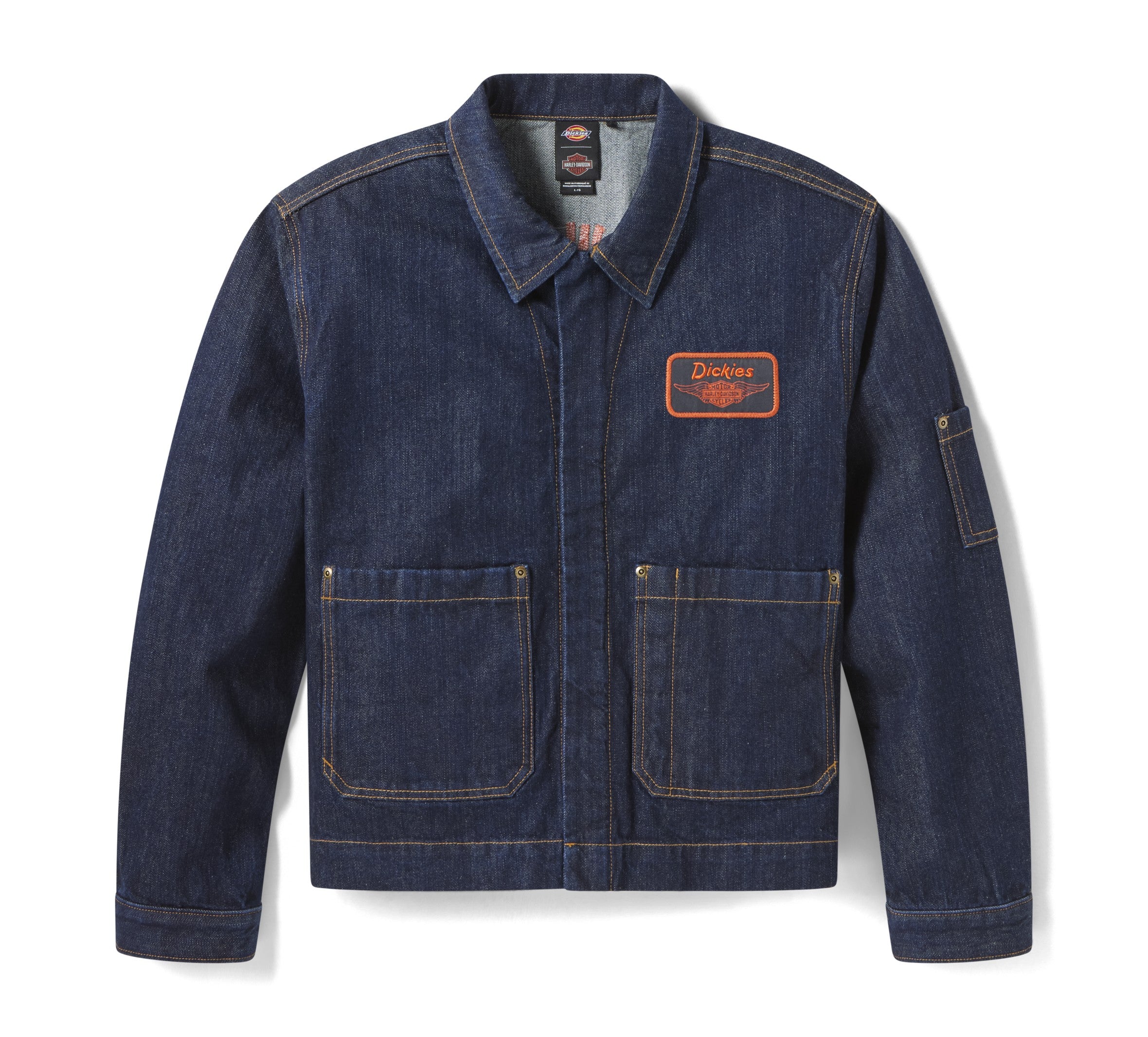 Dickies x Harley-Davidson? Boxy Fit Embroidered Denim Jacket - Image 7