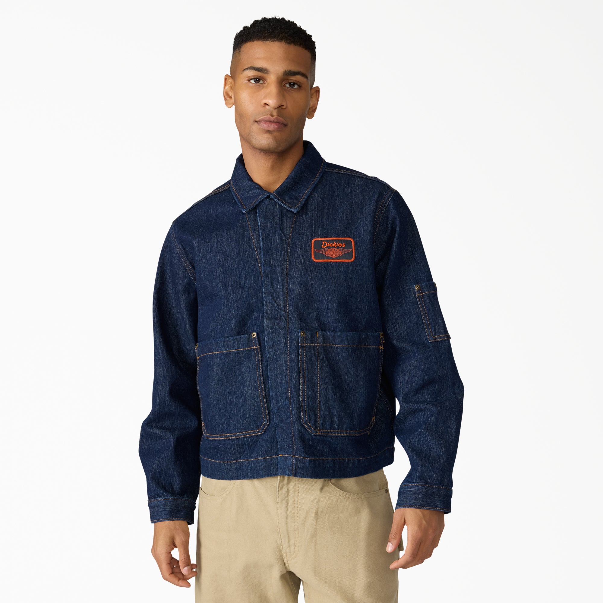 Dickies x Harley-Davidson? Boxy Fit Embroidered Denim Jacket - Image 2