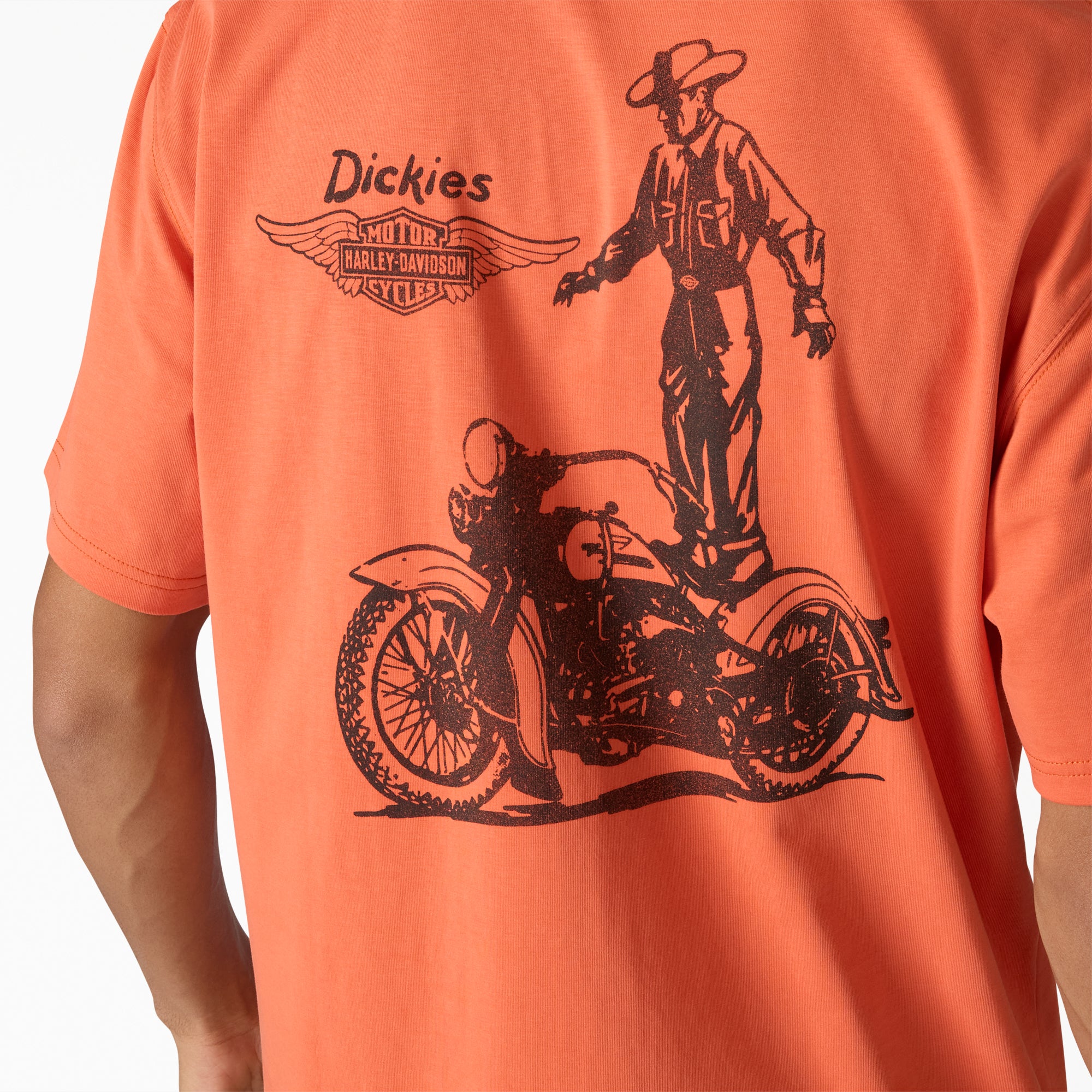 Dickies x Harley-Davidson® Vintage Wash Cowboy Graphic T-Shirt - Image 5