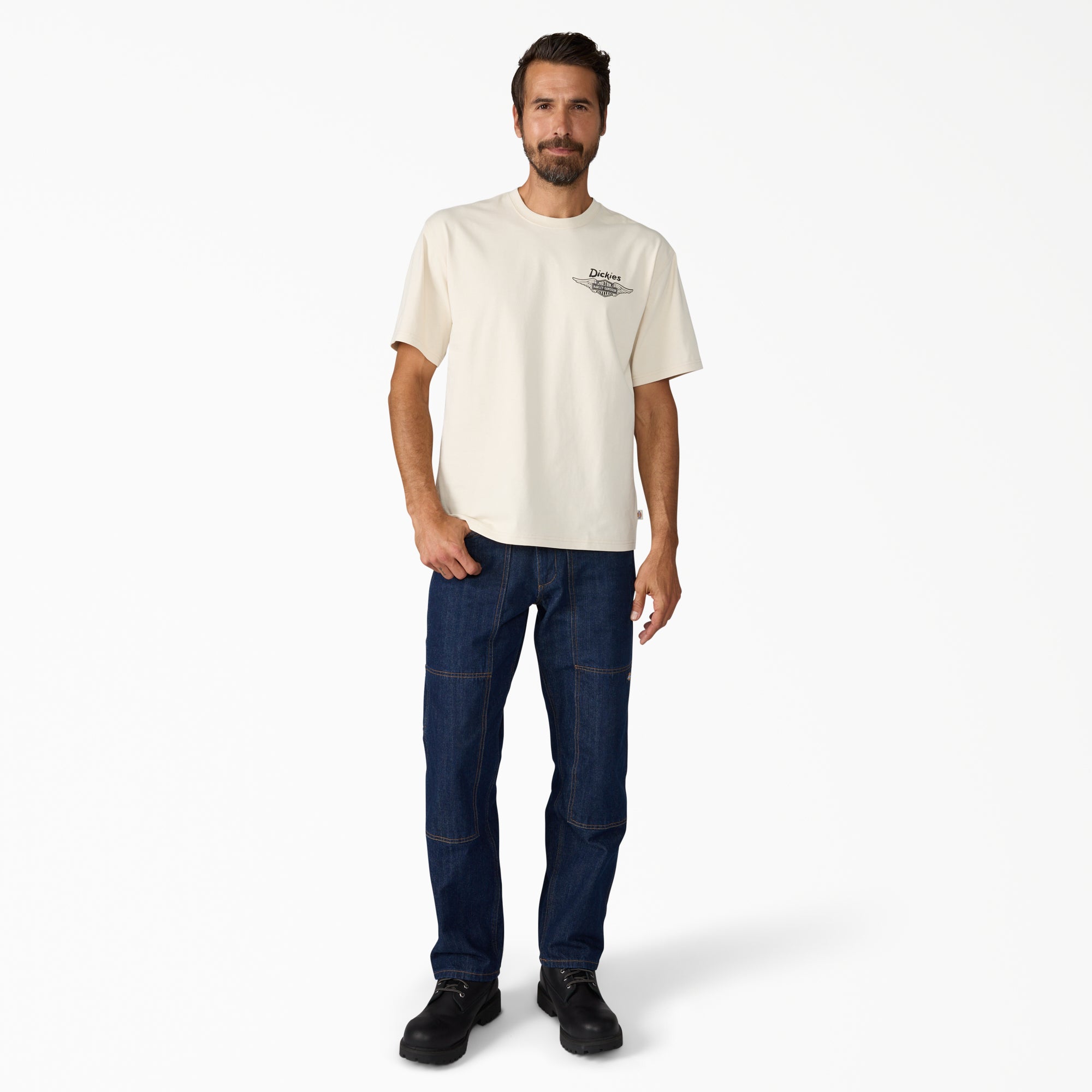 Dickies x Harley-Davidson® Vintage Wash Cowboy Graphic T-Shirt - Image 4