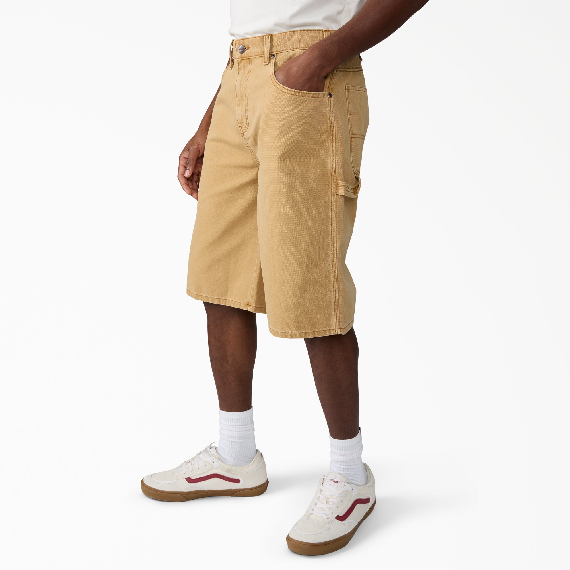 Worn In Relaxed Carpenter Duck Shorts. 13 - Image 3