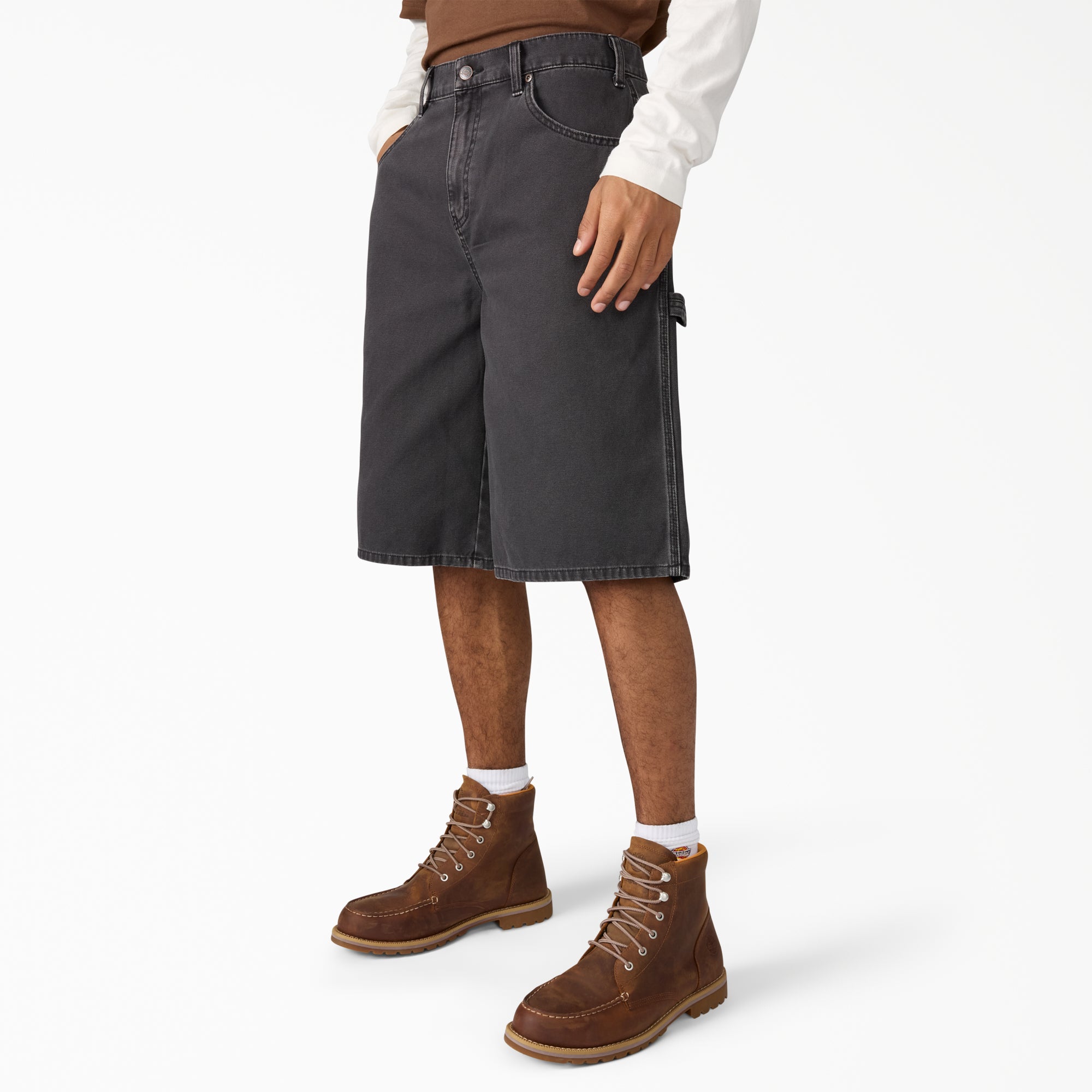 Worn In Relaxed Carpenter Duck Shorts. 13 - Image 3