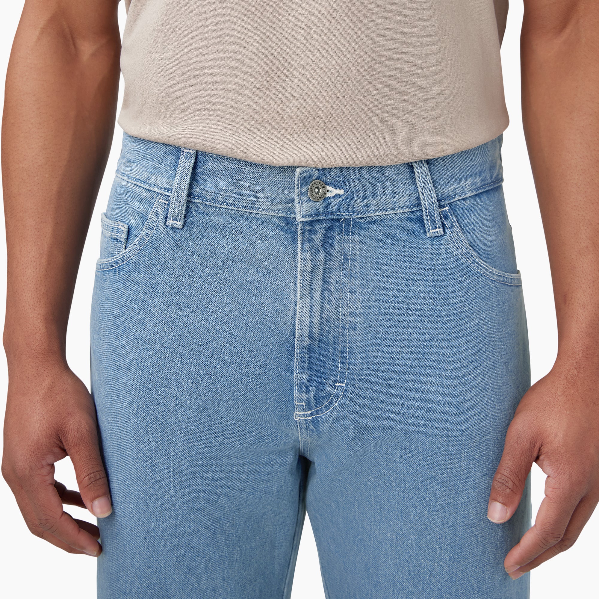 Loose Fit Double Knee Jeans - Image 9