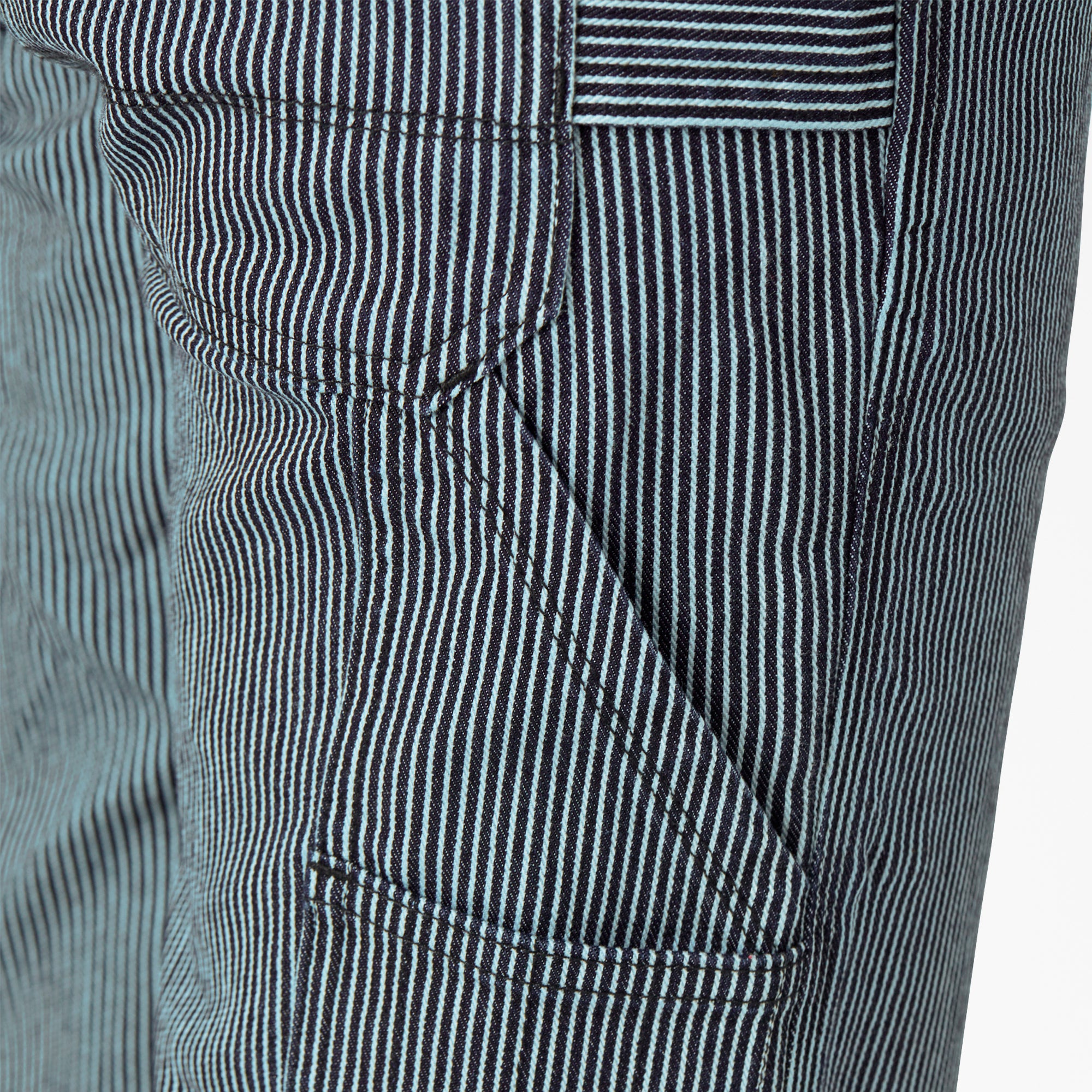 Women's FLEX Relaxed Fit Hickory Stripe Carpenter Pants - Image 8