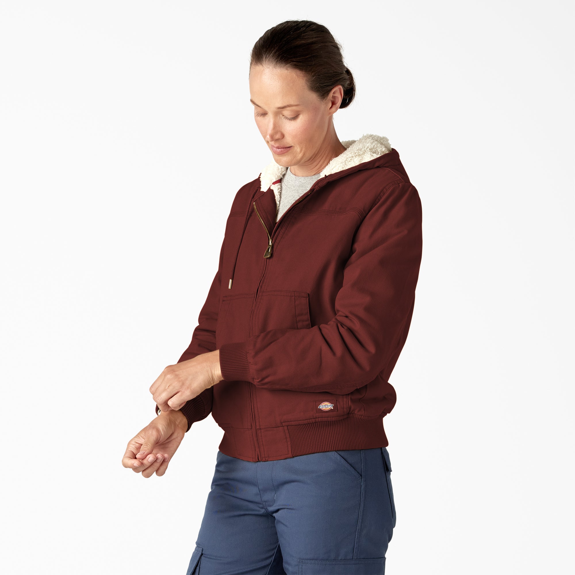 Women's Fleece Lined Duck Canvas Jacket - Image 3