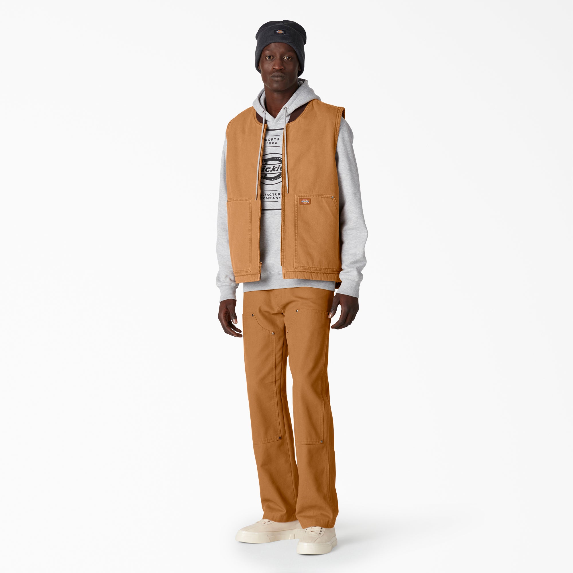 Stonewashed Duck High Pile Fleece Lined Vest - Image 4