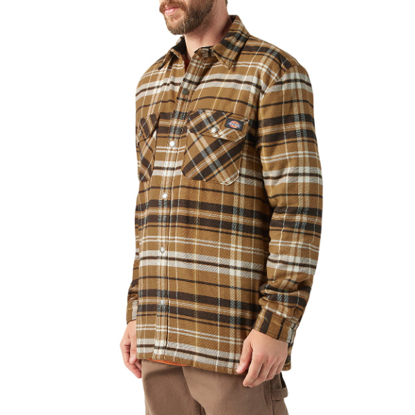 Water Repellent Fleece-Lined Flannel Shirt Jacket - Image 3