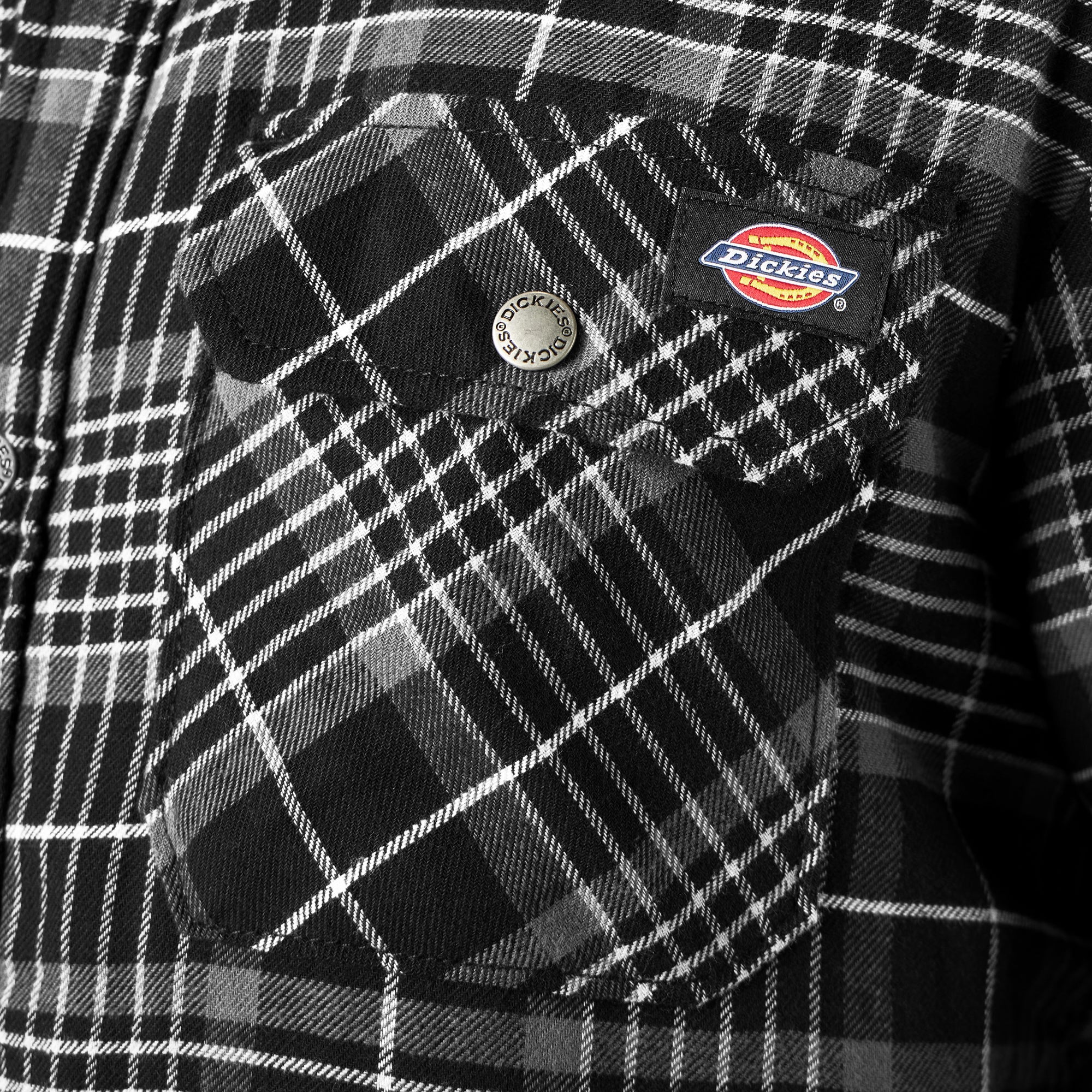 Water Repellent Fleece-Lined Flannel Shirt Jacket - Image 6