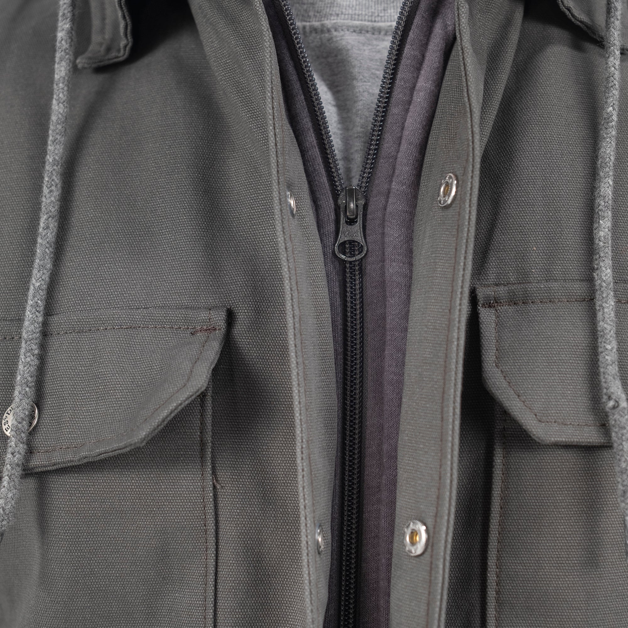 Water Repellent Duck Hooded Shirt Jacket - Image 6