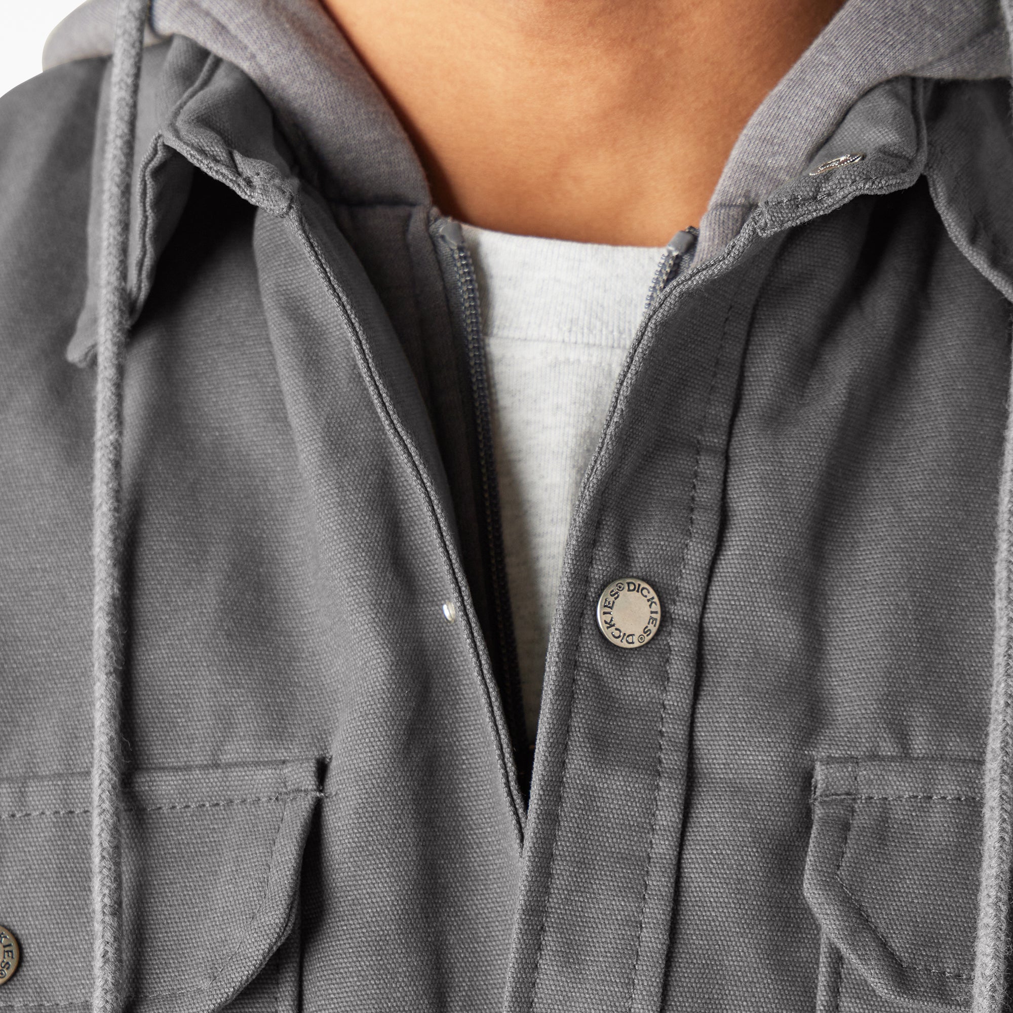 Water Repellent Duck Hooded Shirt Jacket - Image 7