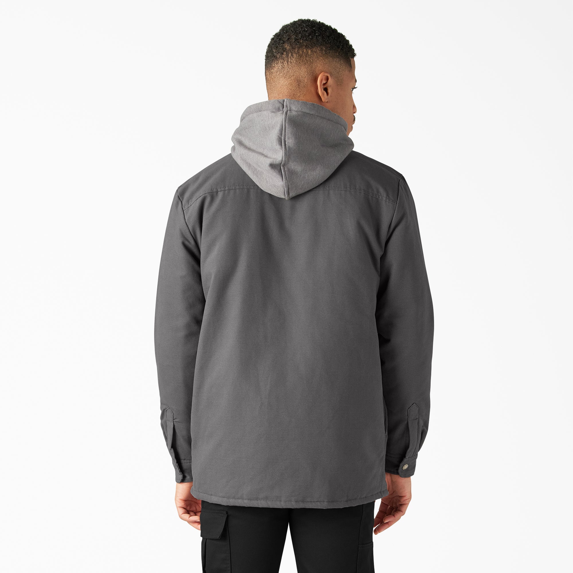 Water Repellent Duck Hooded Shirt Jacket - Image 2