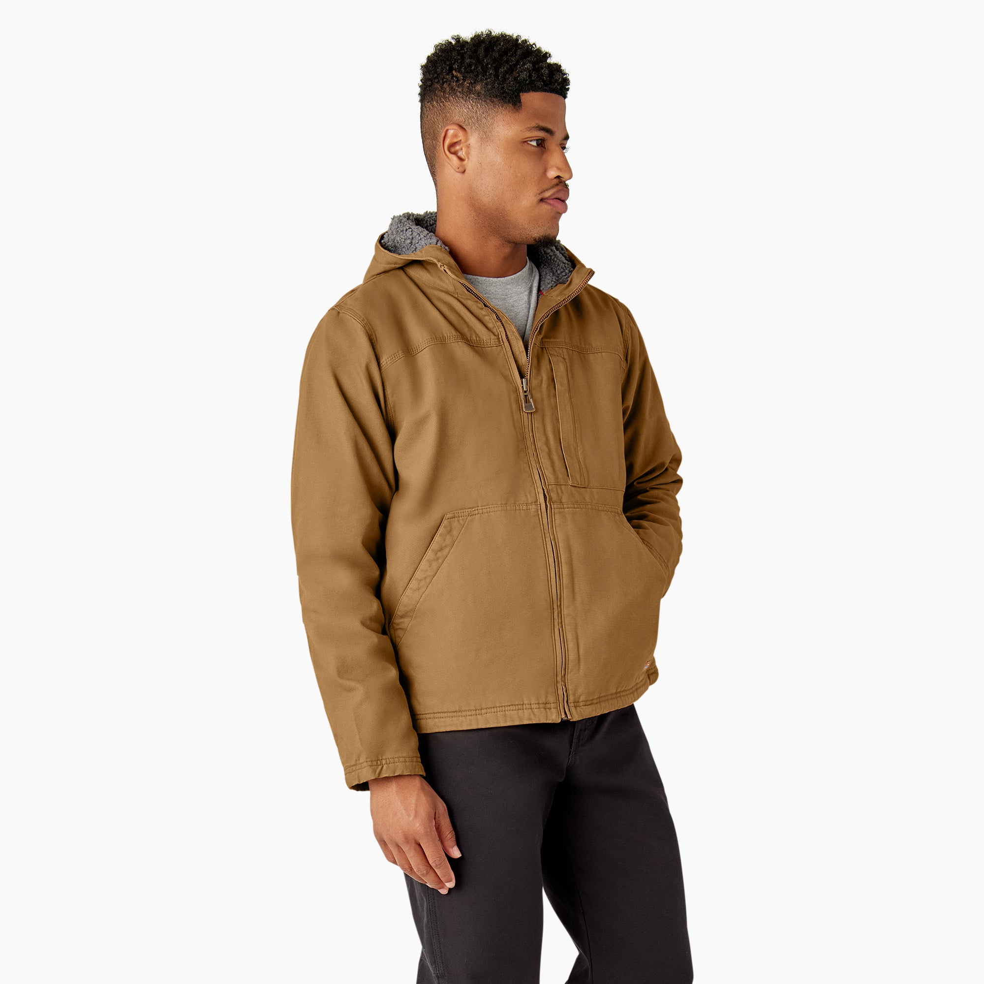 Duck Canvas High Pile Fleece Lined Jacket - Image 4