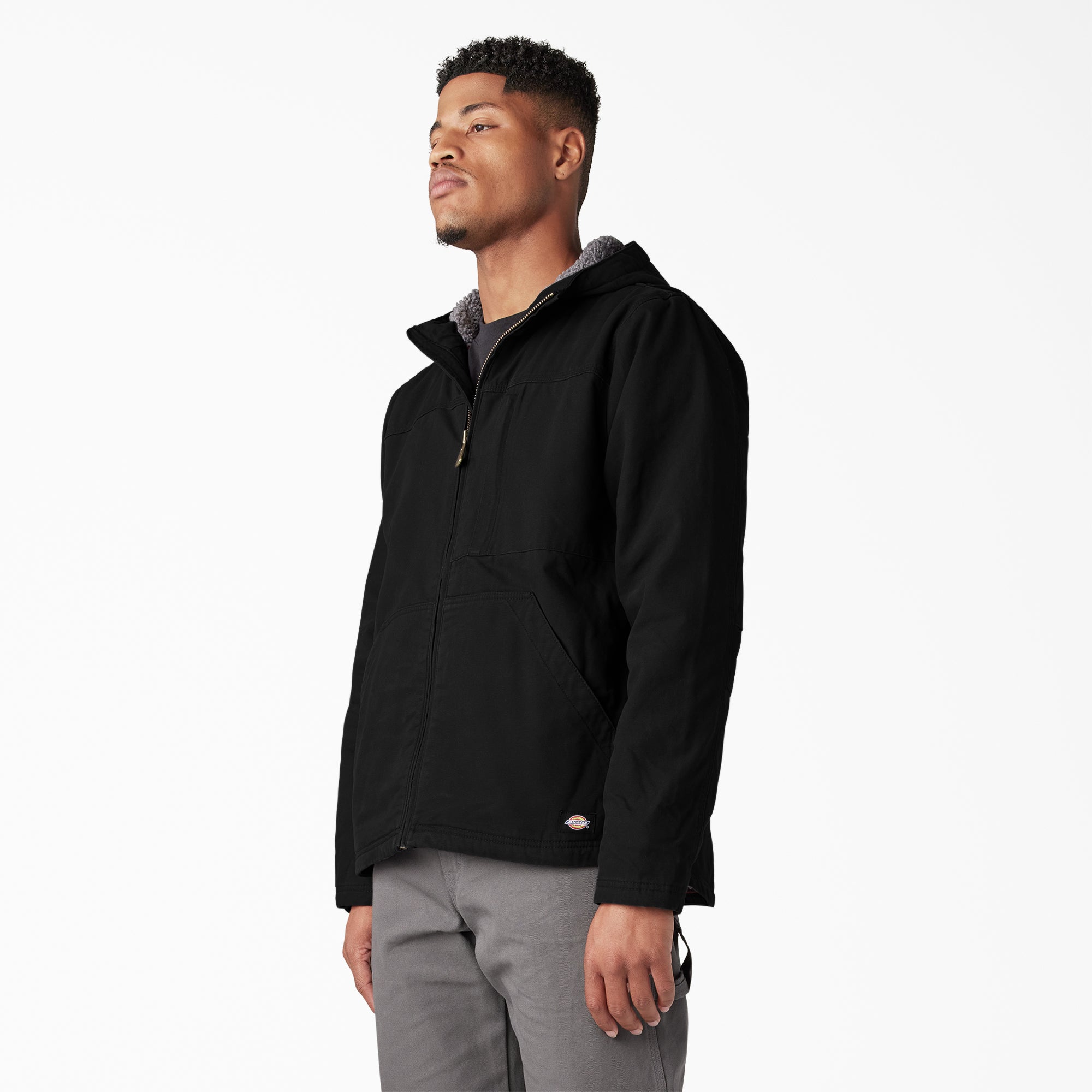 Duck Canvas High Pile Fleece Lined Jacket - Image 3