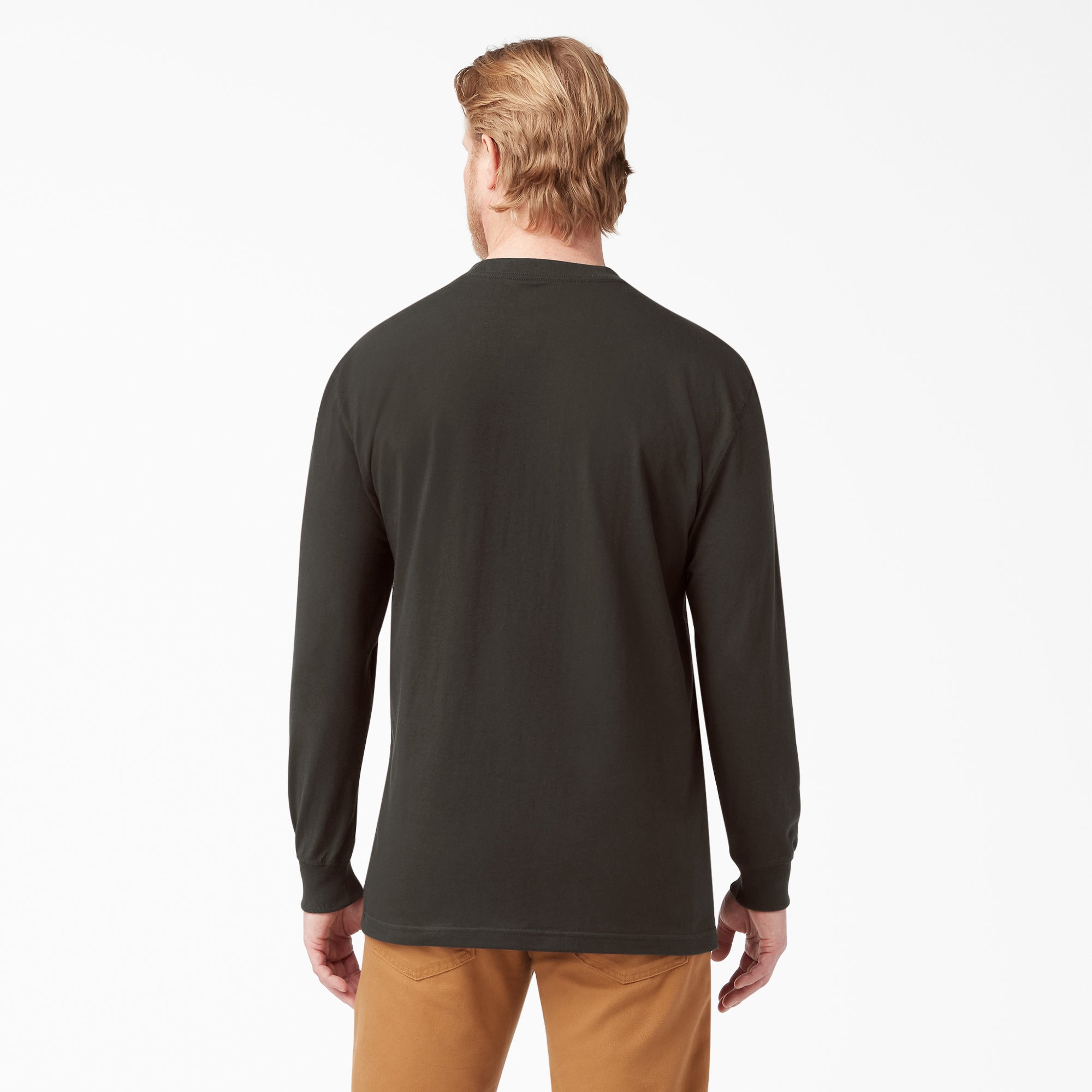 Heavyweight Long Sleeve Pocket T-Shirt - Image 2
