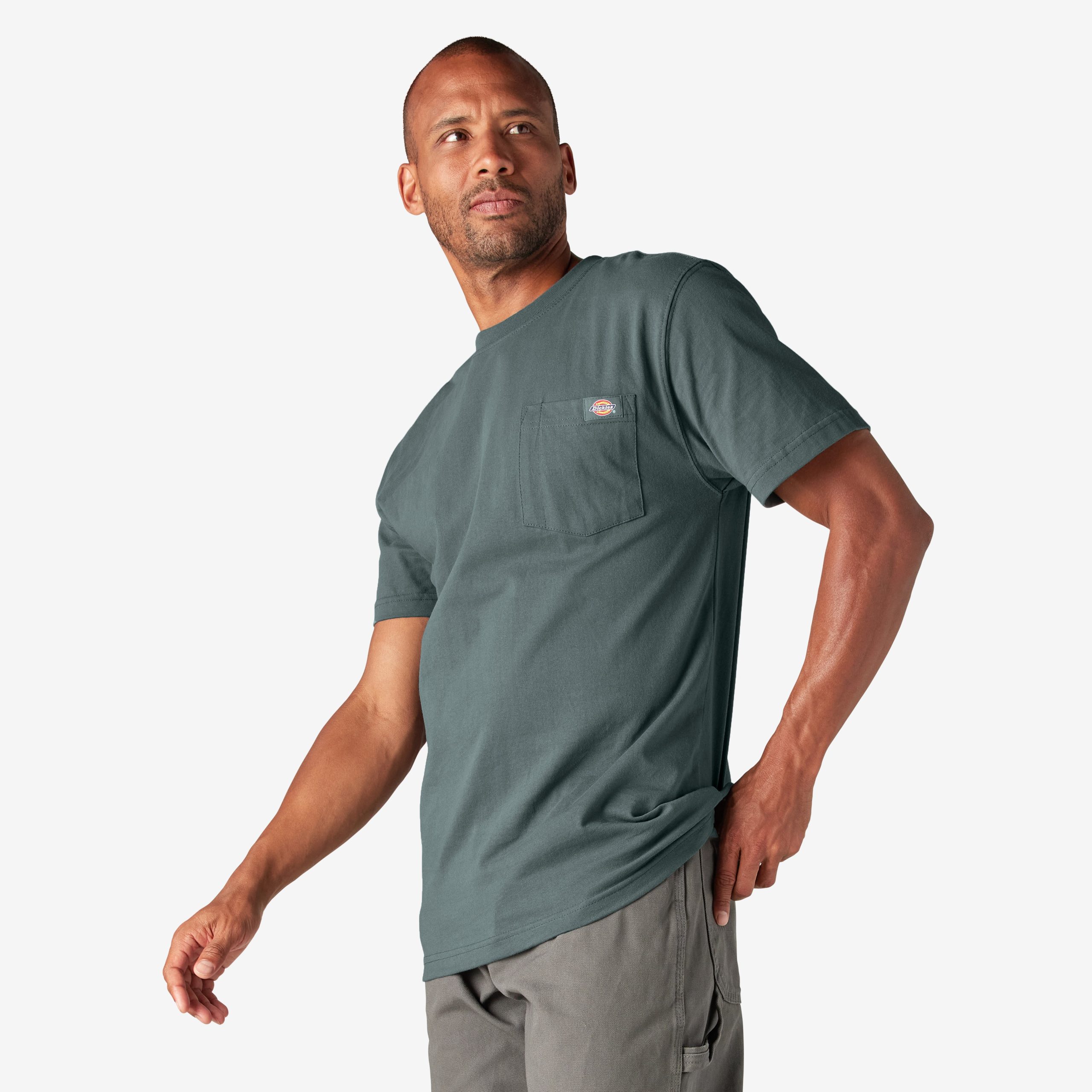 Heavyweight Short Sleeve Pocket T-Shirt - Image 3