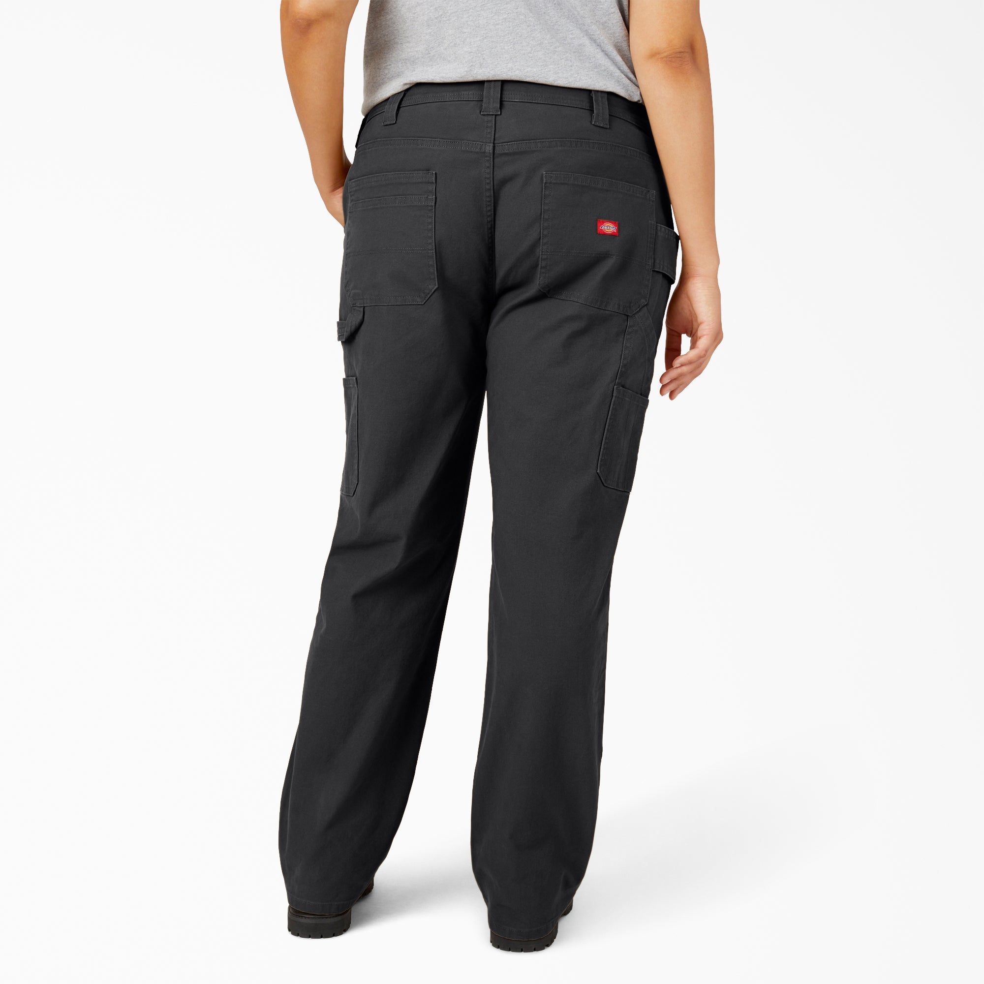 Women's Plus FLEX Relaxed Straight Fit Duck Carpenter Pants - Image 2
