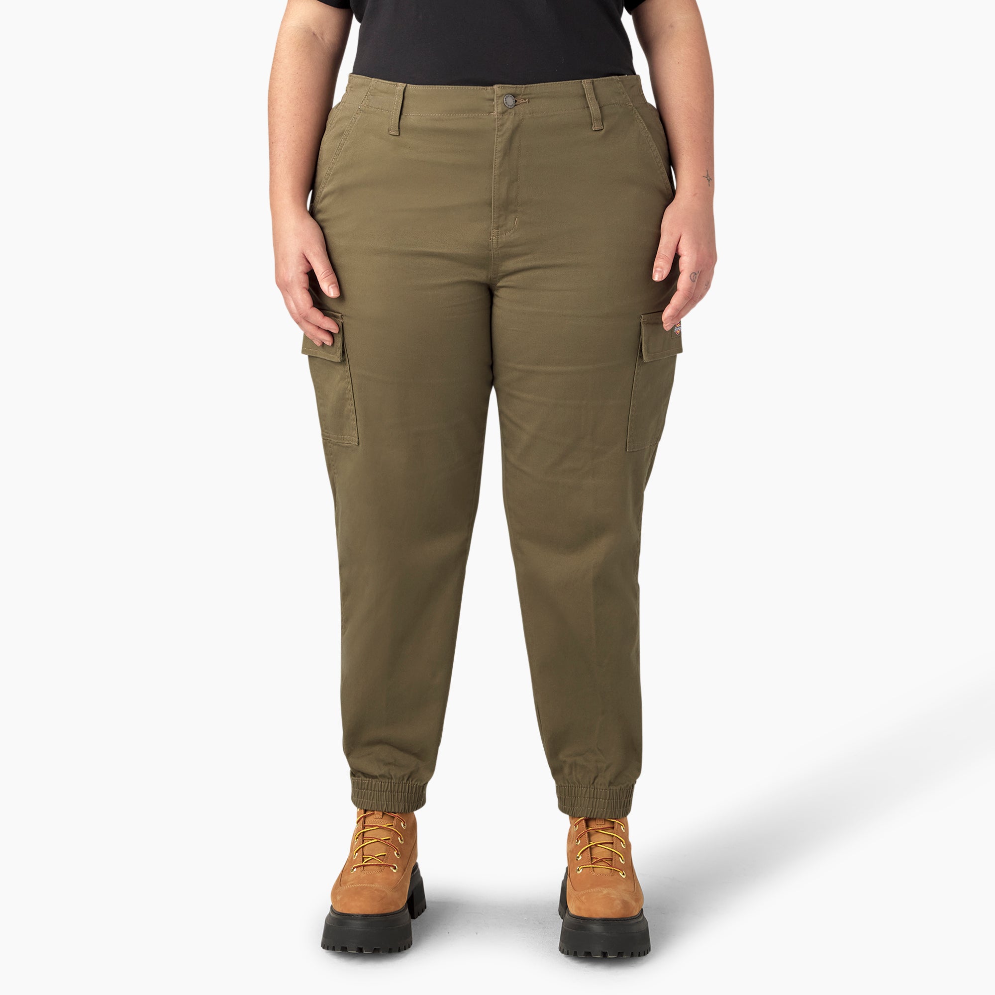 Women's Plus High Rise Fit Cargo Pants