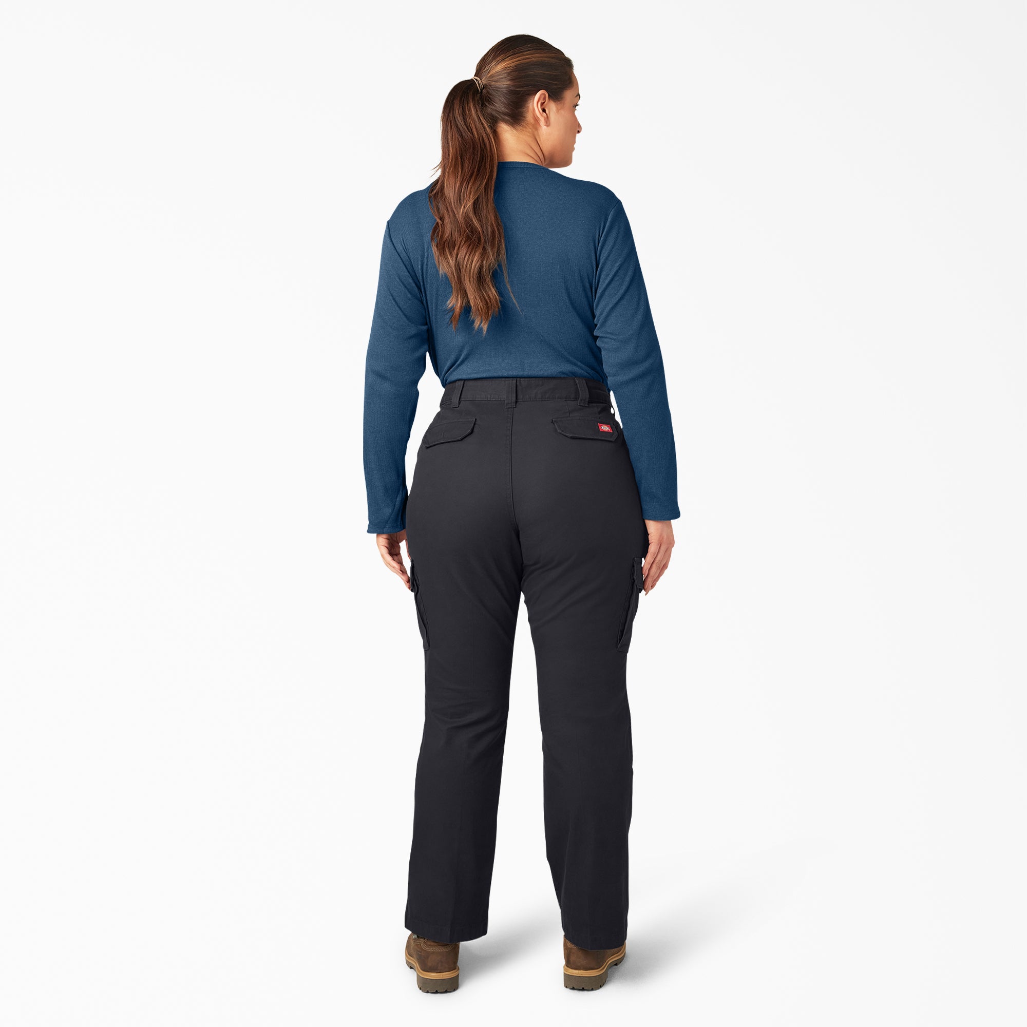 Women's Plus Relaxed Fit Cargo Pants - Image 4