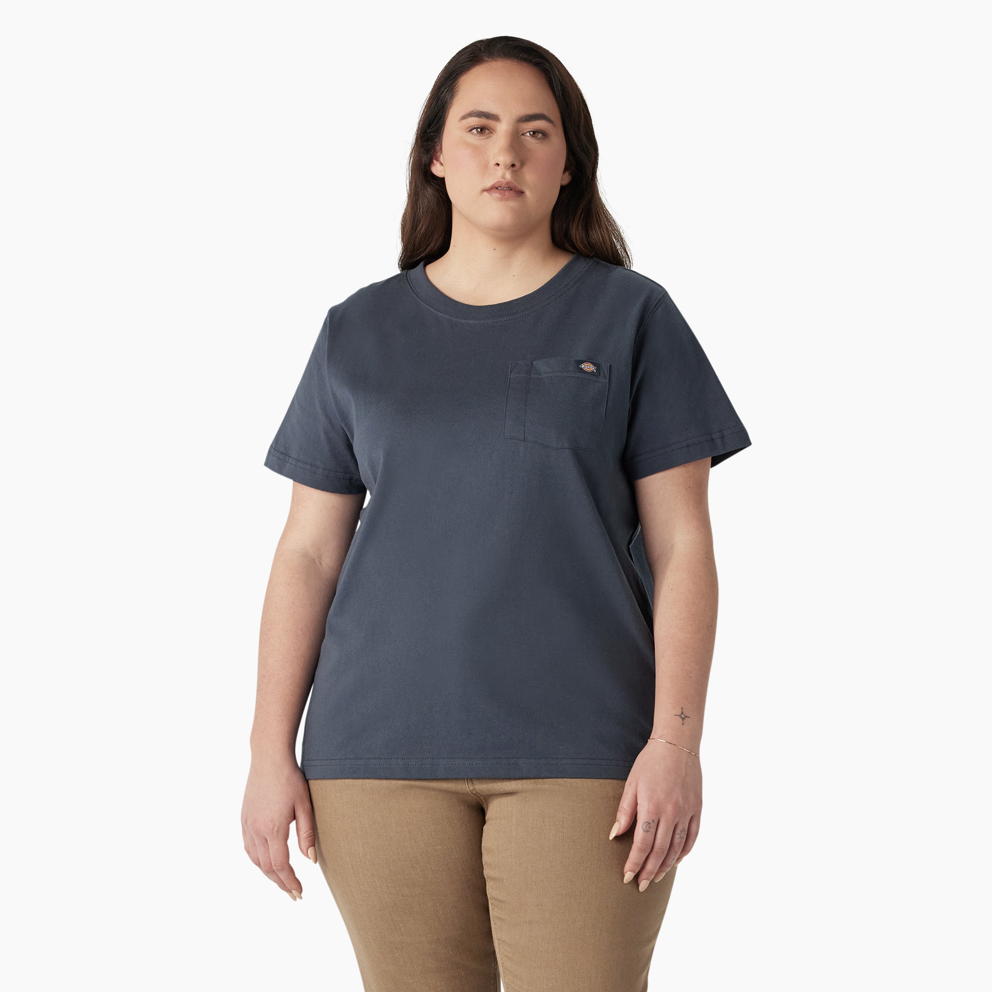 Women's Plus Heavyweight Short Sleeve Pocket T-Shirt