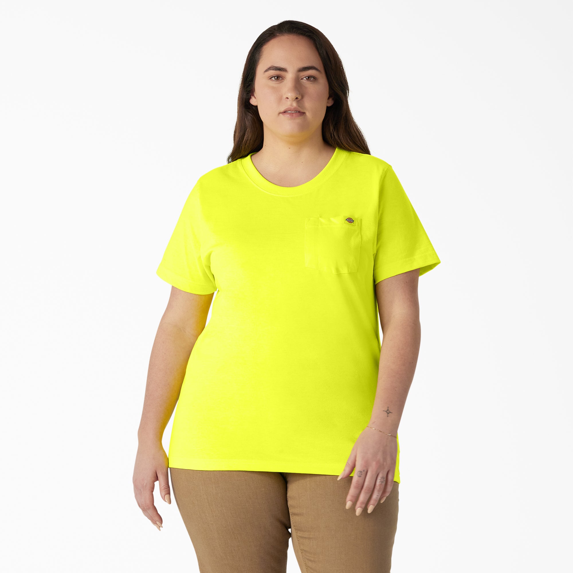 Women's Plus Heavyweight Short Sleeve Pocket T-Shirt