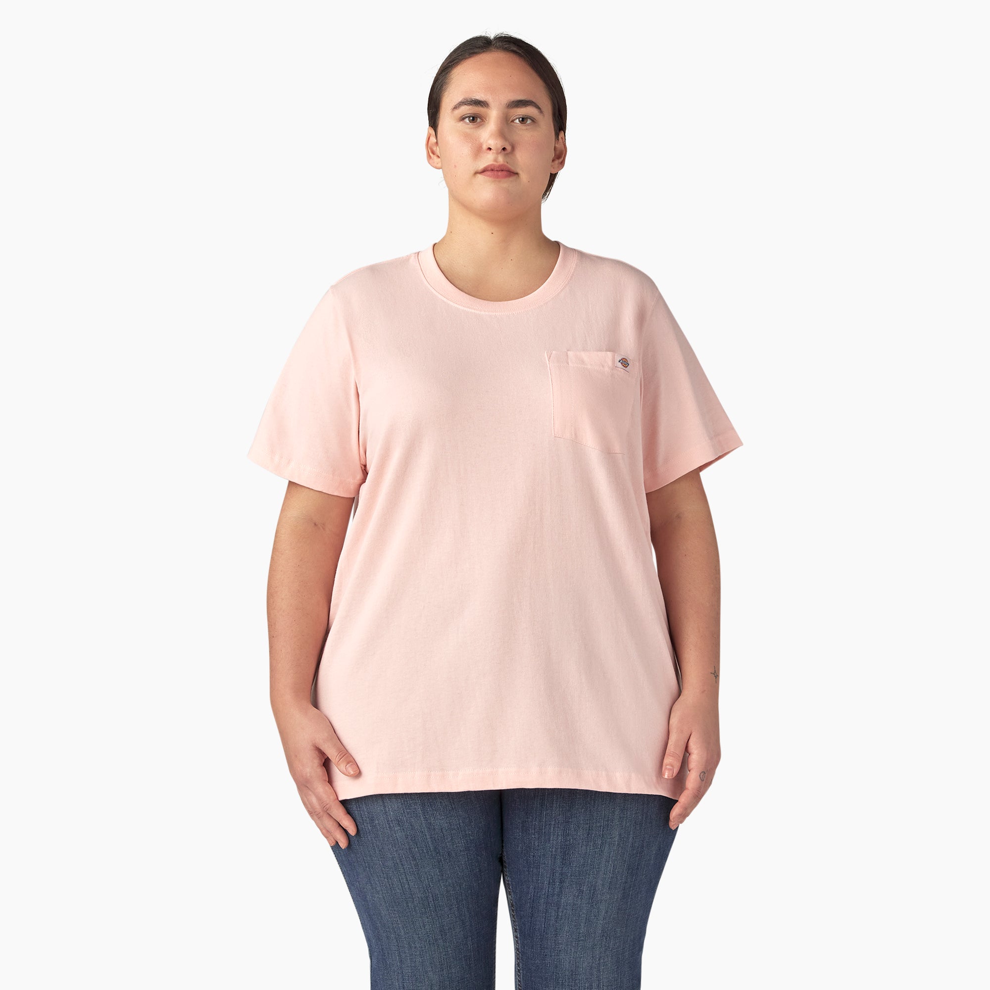 Women's Plus Heavyweight Short Sleeve Pocket T-Shirt