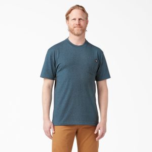 Heavyweight Heathered Short Sleeve Pocket T-Shirt