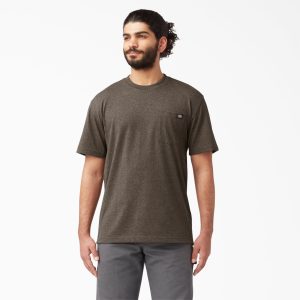 Heavyweight Heathered Short Sleeve Pocket T-Shirt