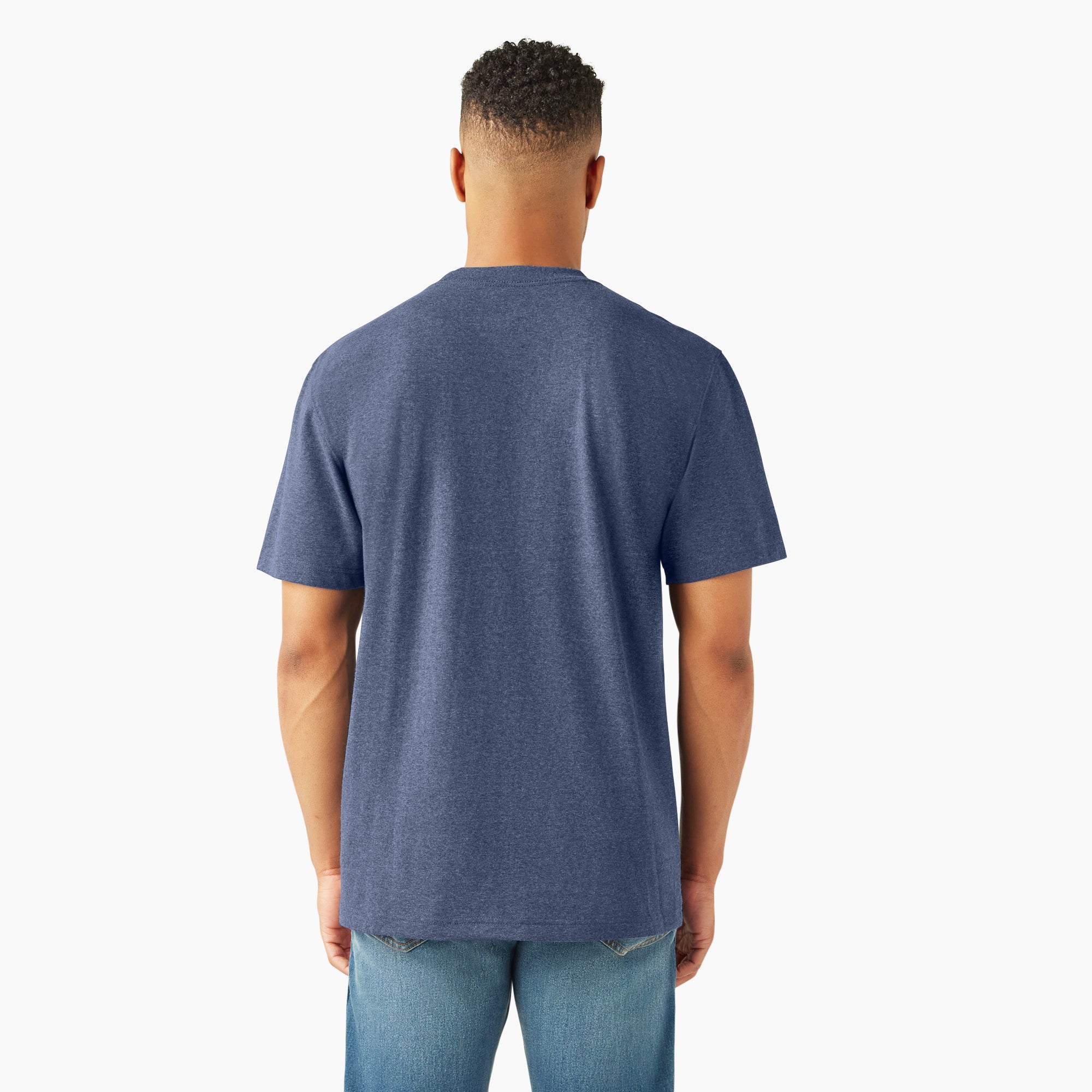 Heavyweight Heathered Short Sleeve Pocket T-Shirt - Image 2