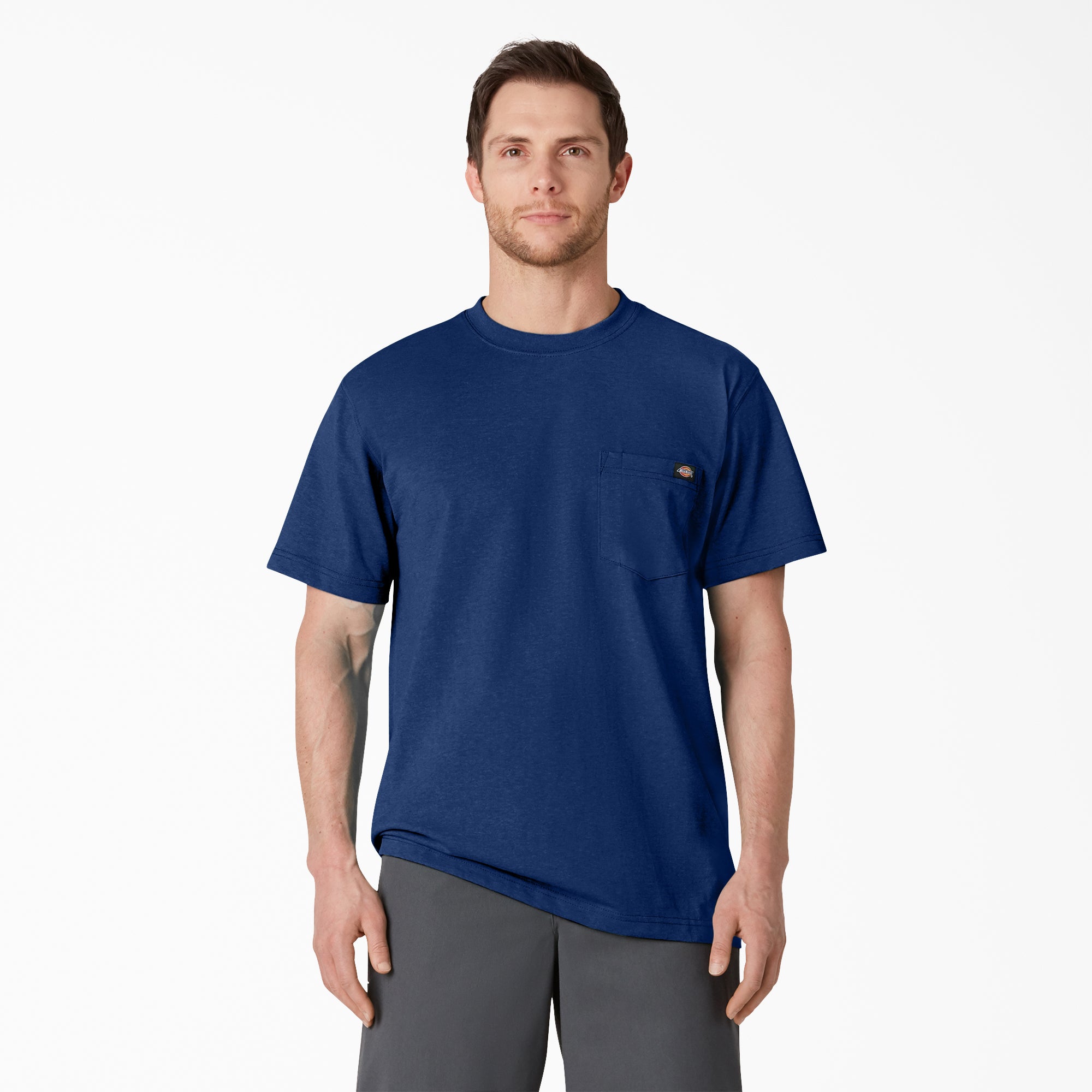 Heavyweight Heathered Short Sleeve Pocket T-Shirt