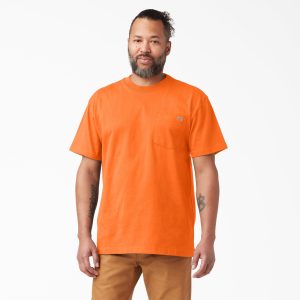 Heavyweight Neon Short Sleeve Pocket T-Shirt