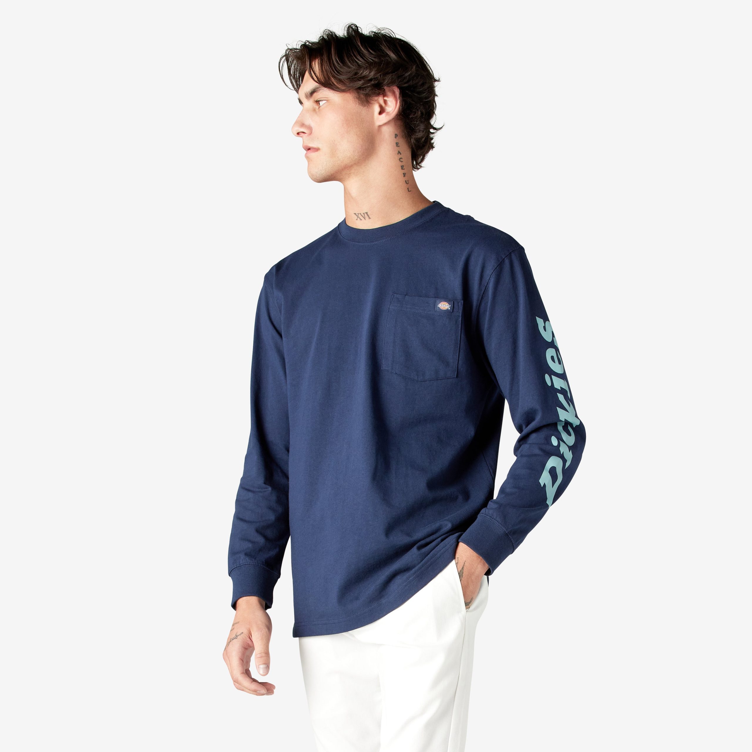 Logo Graphic Long Sleeve Pocket T-Shirt - Image 3