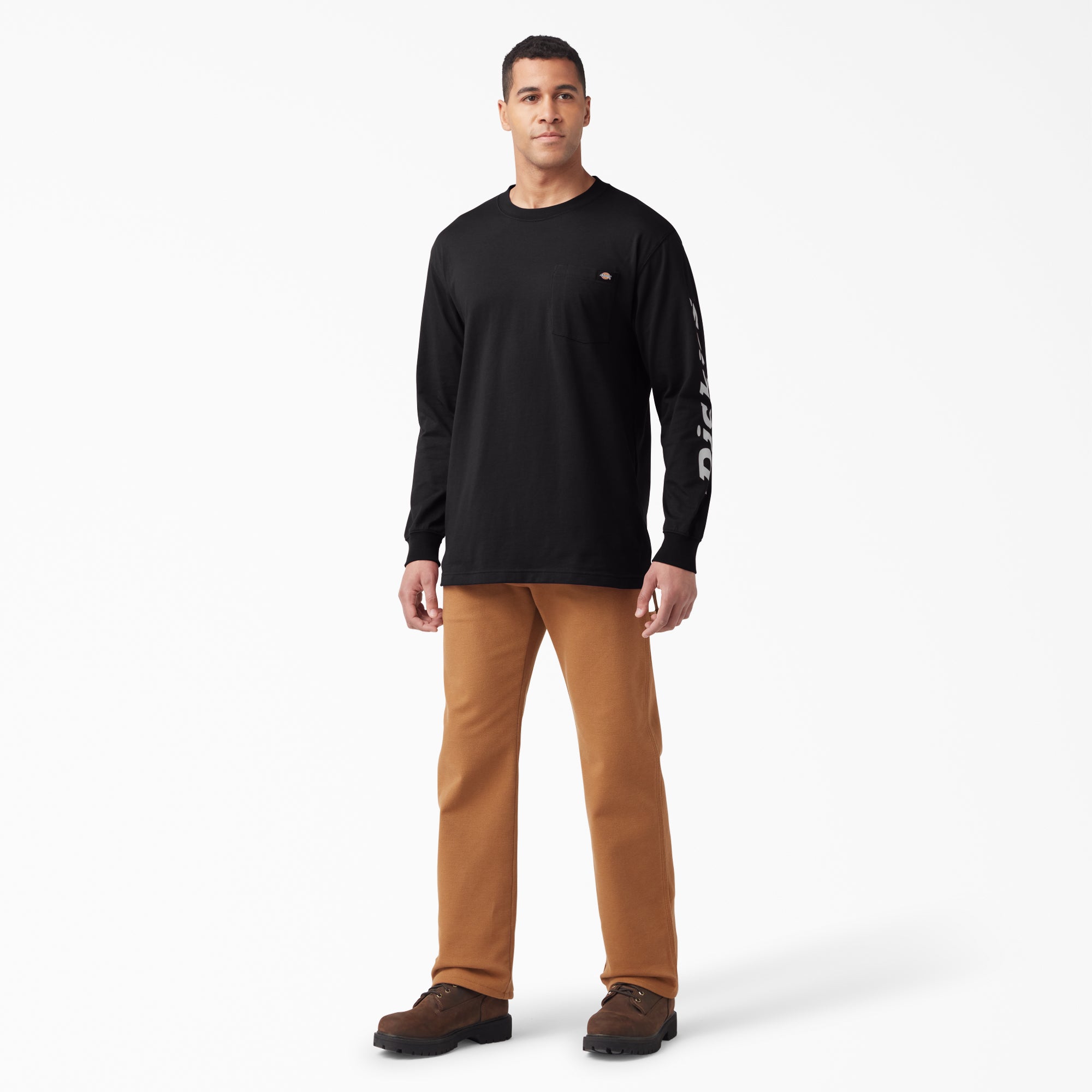 Logo Graphic Long Sleeve Pocket T-Shirt - Image 4