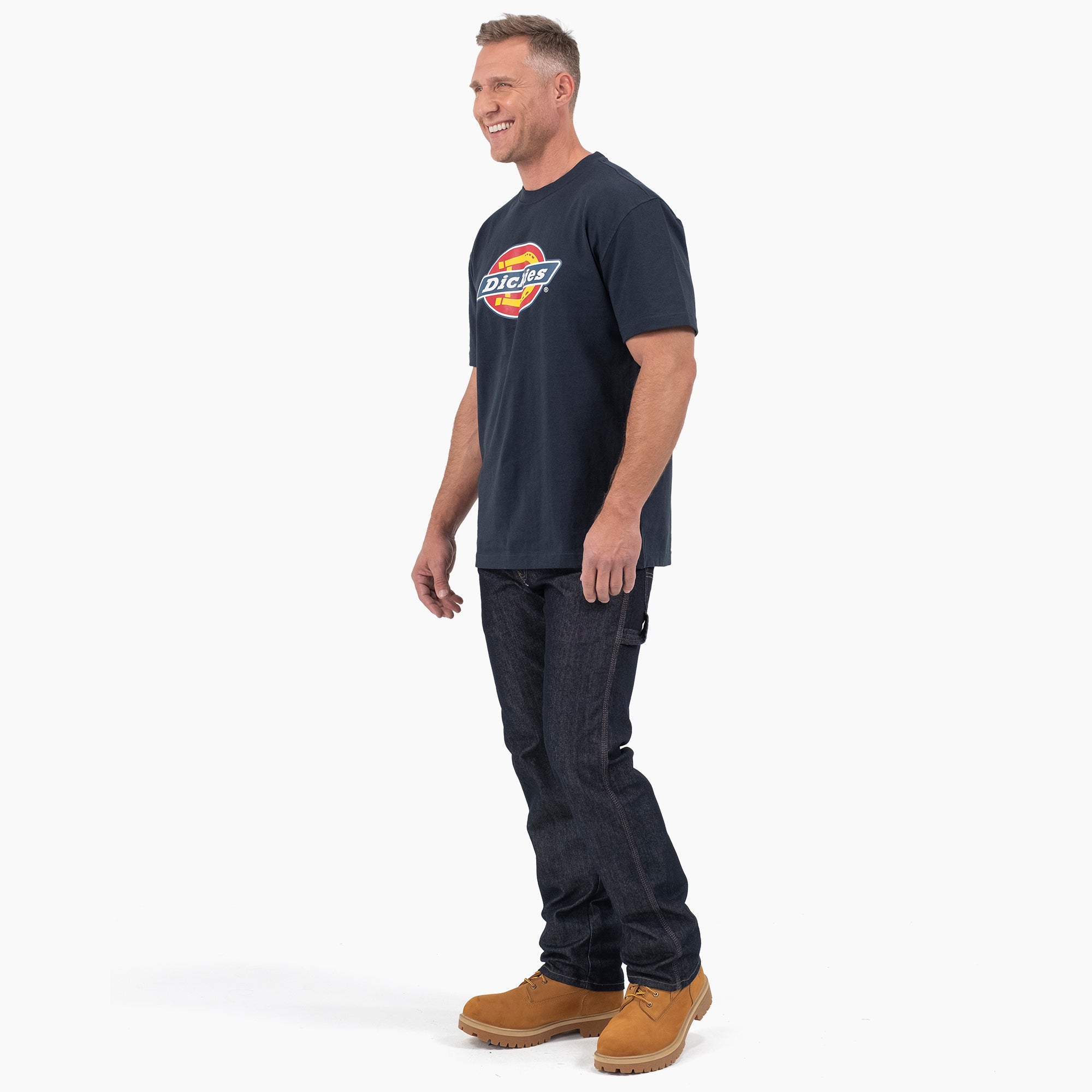 Short Sleeve Tri-Color Logo Graphic T-Shirt - Image 3