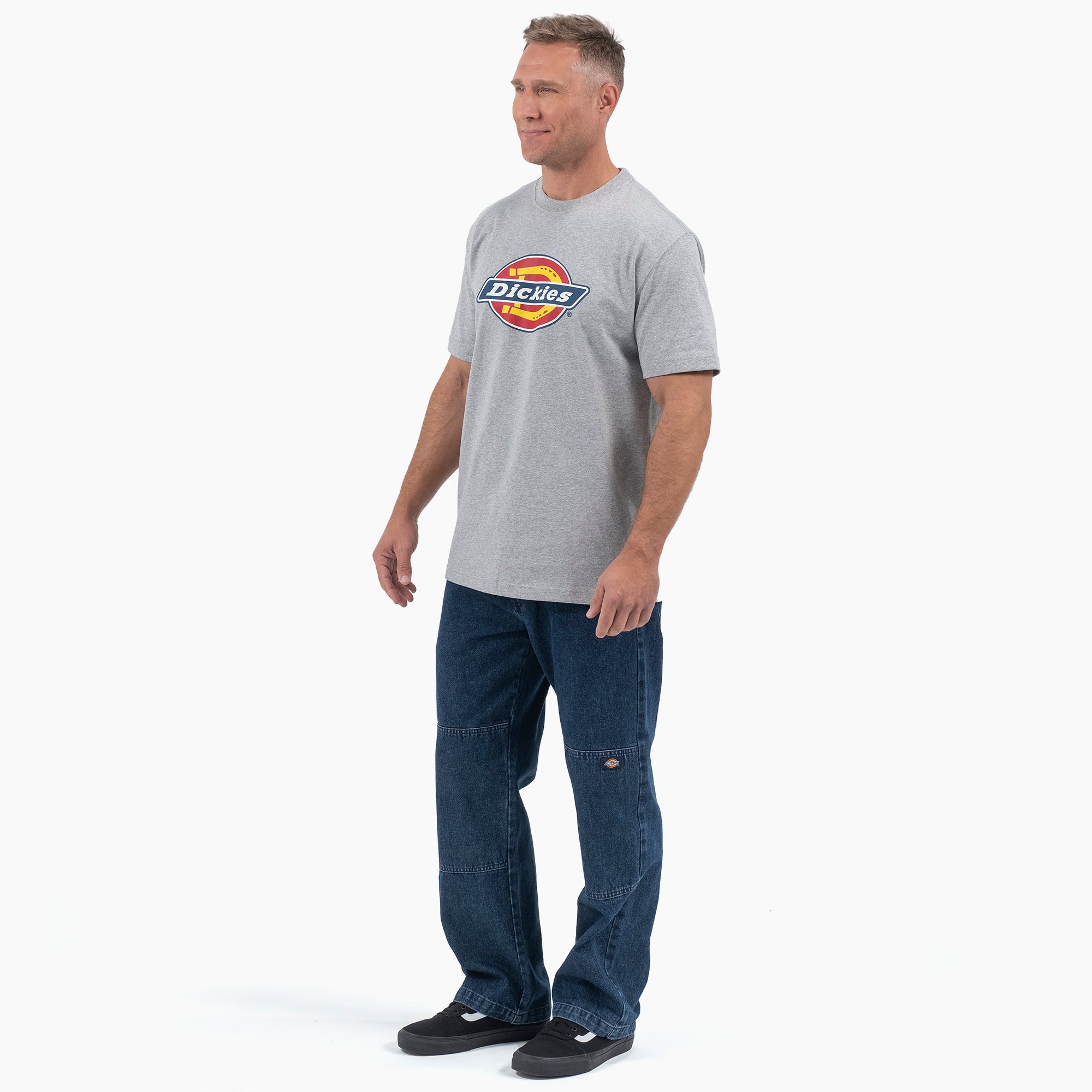 Short Sleeve Tri-Color Logo Graphic T-Shirt - Image 3